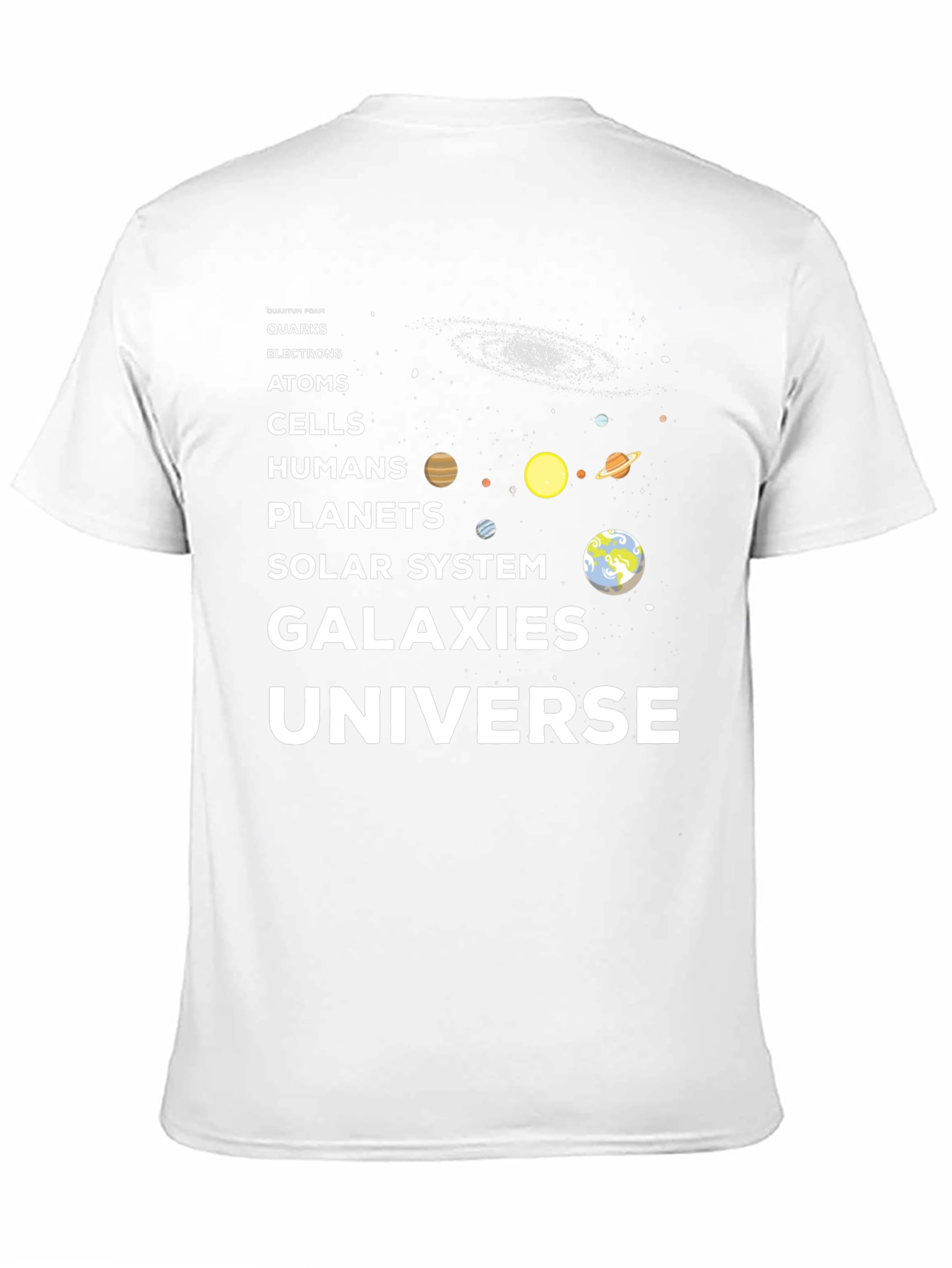 Universe Evolution Graphic T-Shirt - Black