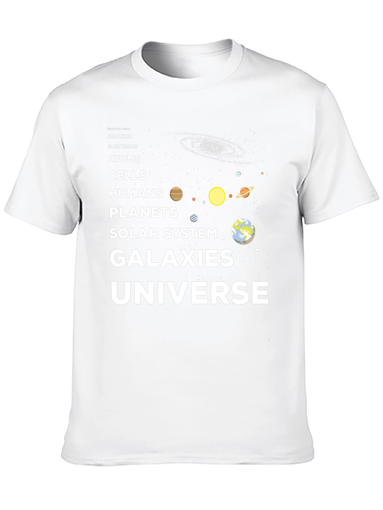 Universe Evolution Graphic T-Shirt - Black
