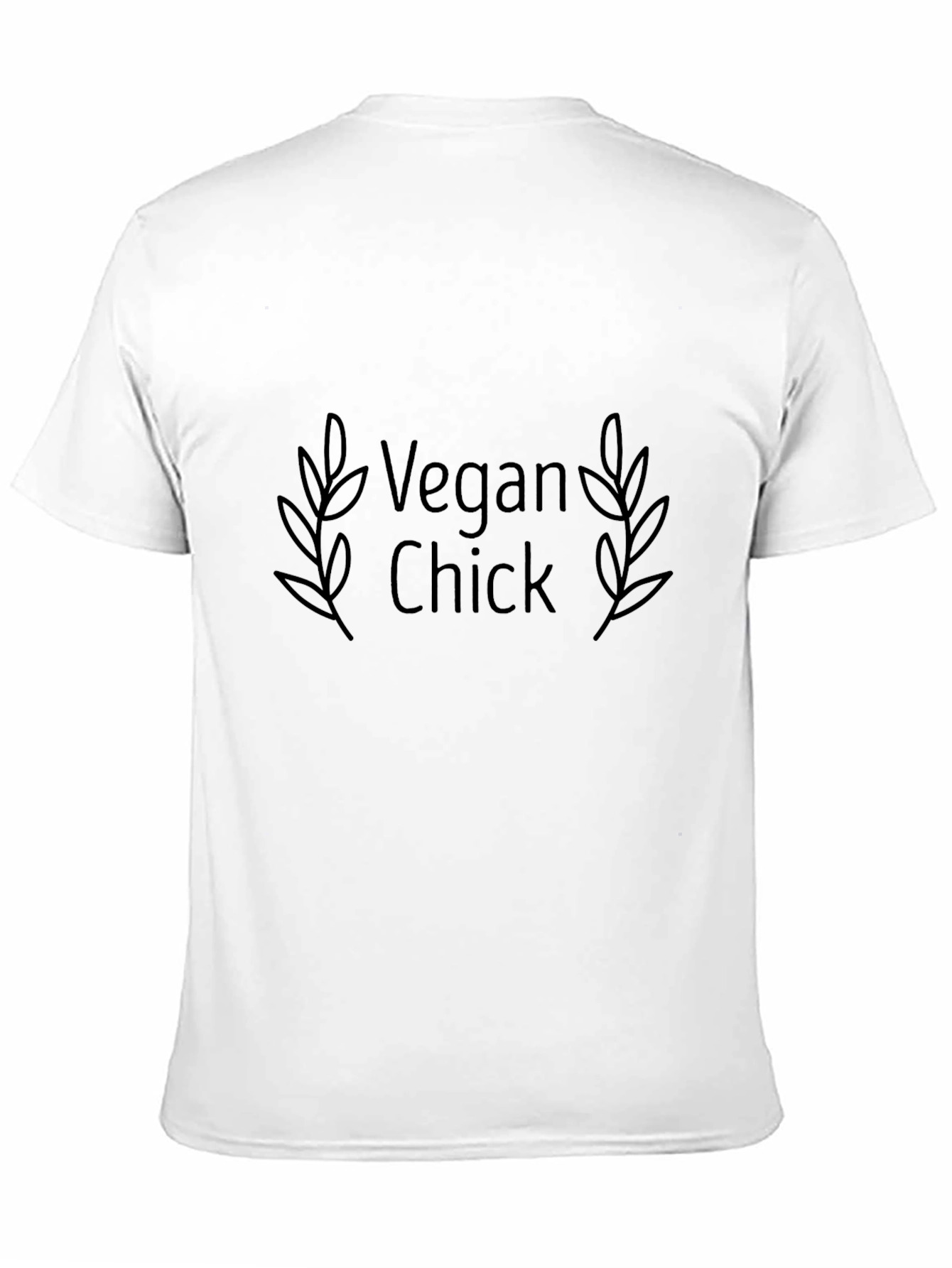 Vegan Chick Tee - Black Graphic T-Shirt