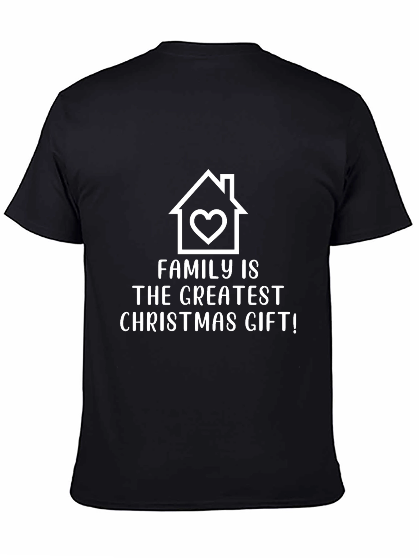 Family Christmas Gift T-Shirt - Black