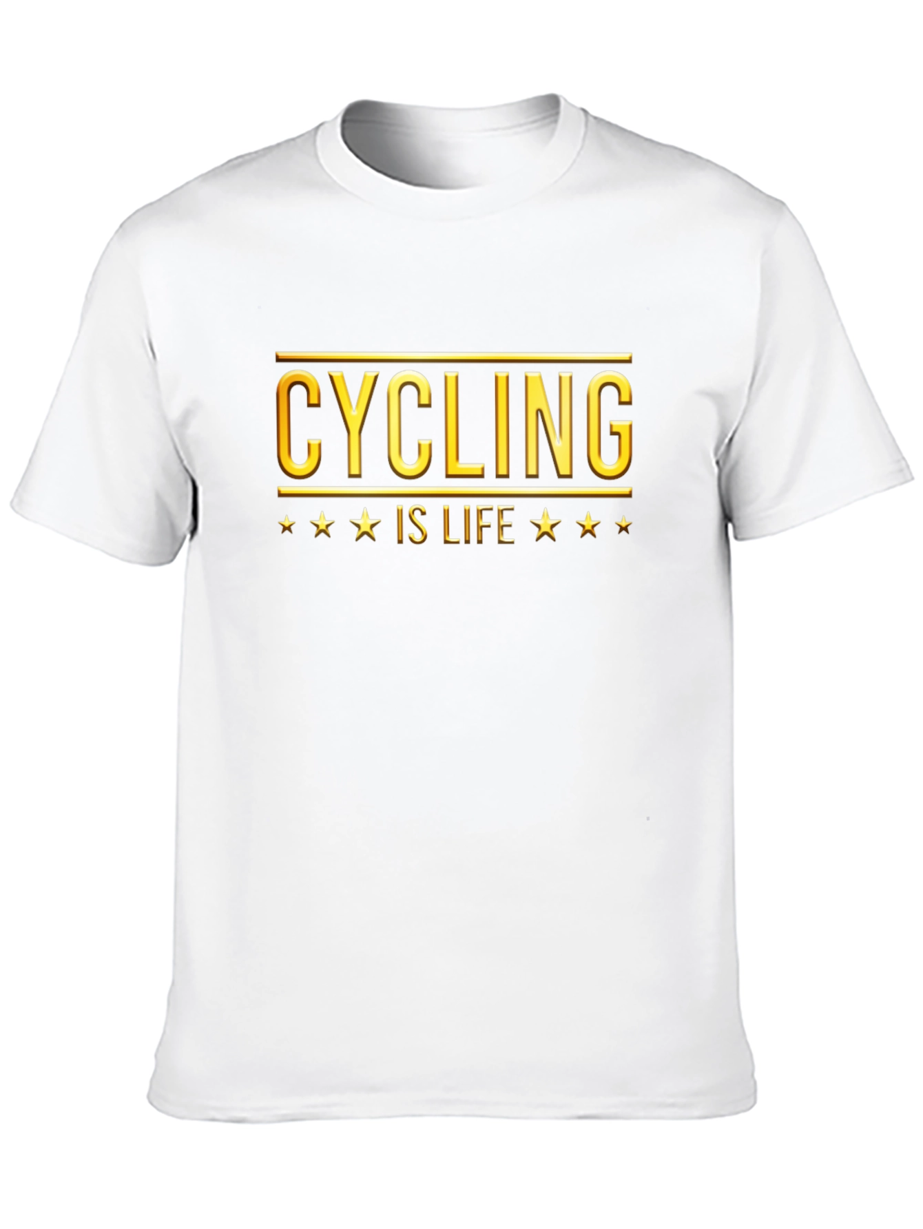 Cycling Is Life Black Graphic Tee