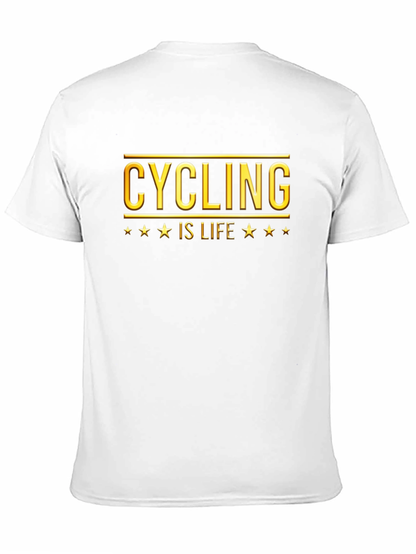 Cycling Is Life Black Graphic Tee