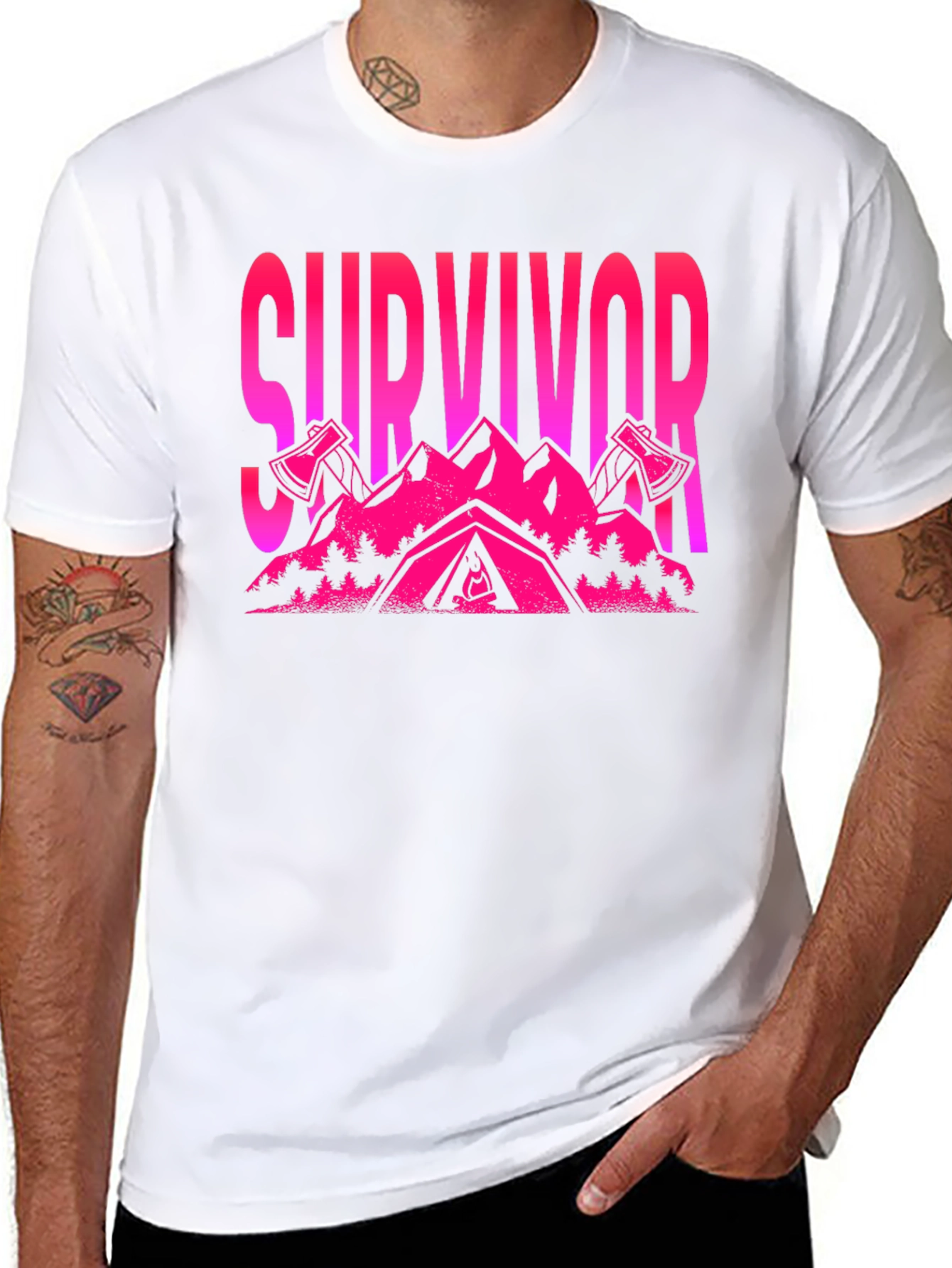 Survivor Graphic Tee - Outdoor Adventure T-Shirt