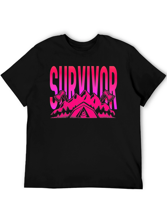 Survivor Graphic Tee - Outdoor Adventure T-Shirt
