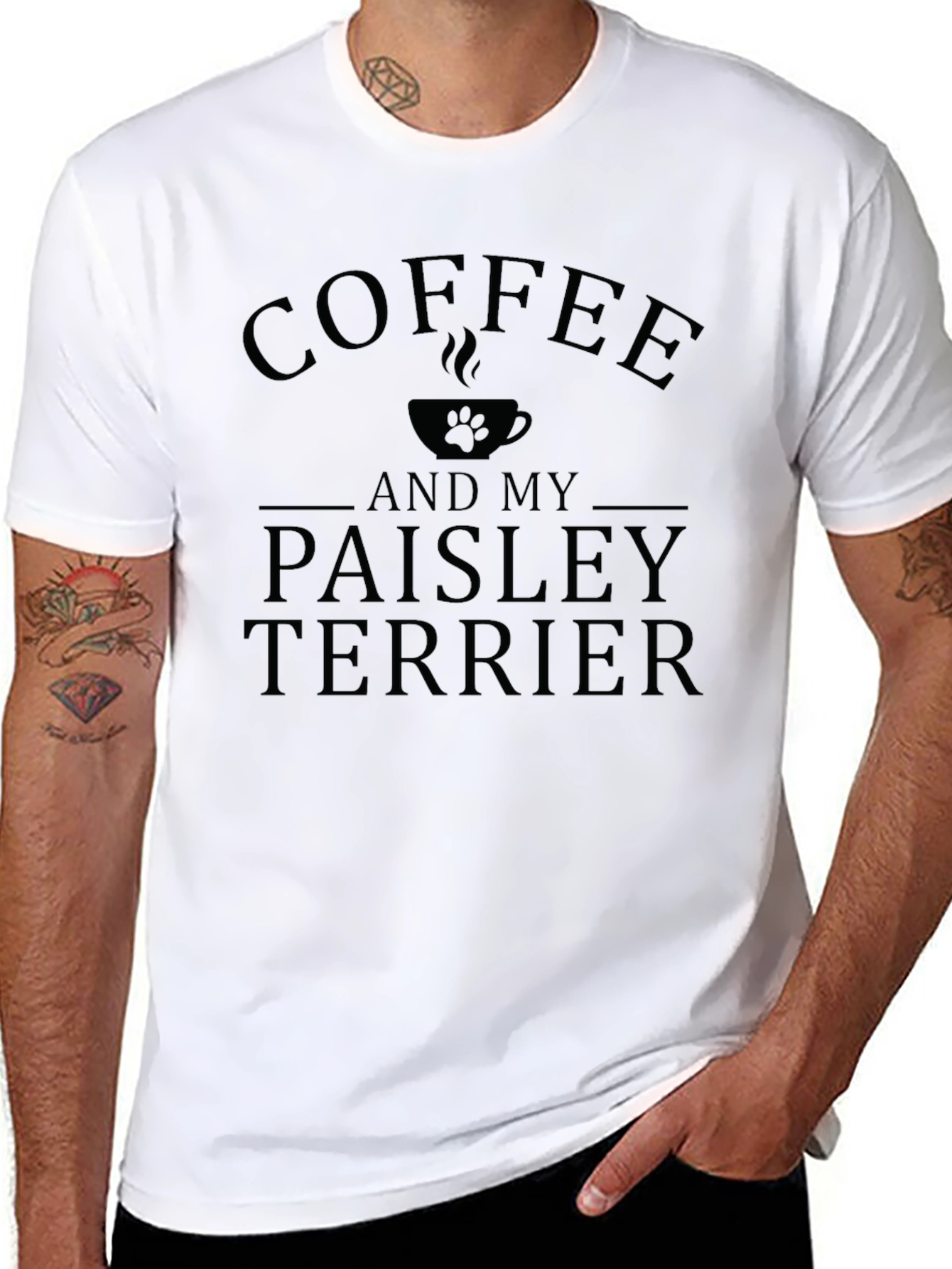 Coffee and My Paisley Terrier T-Shirt