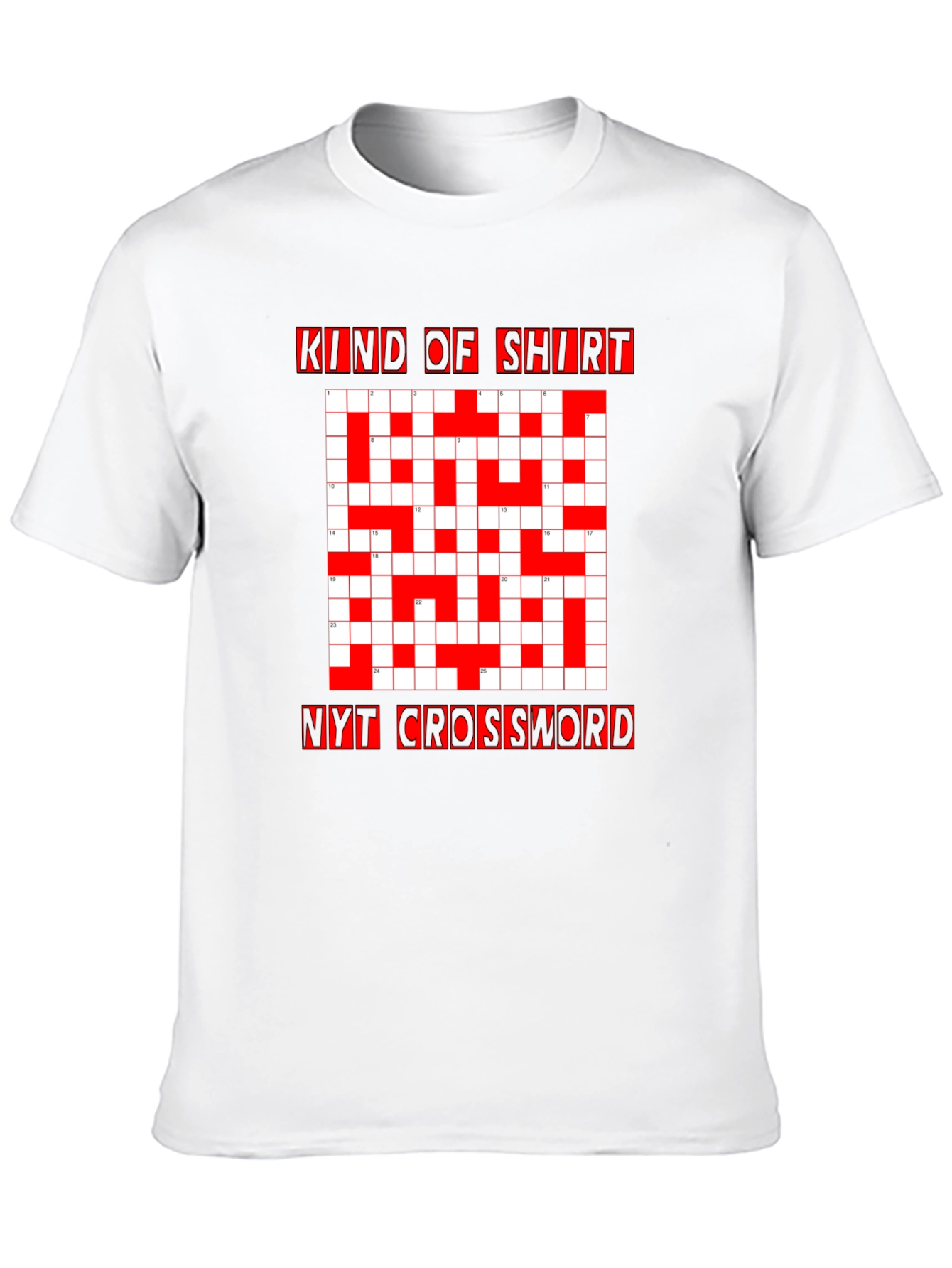 Kind of Shirt NYT Crossword Black Tee