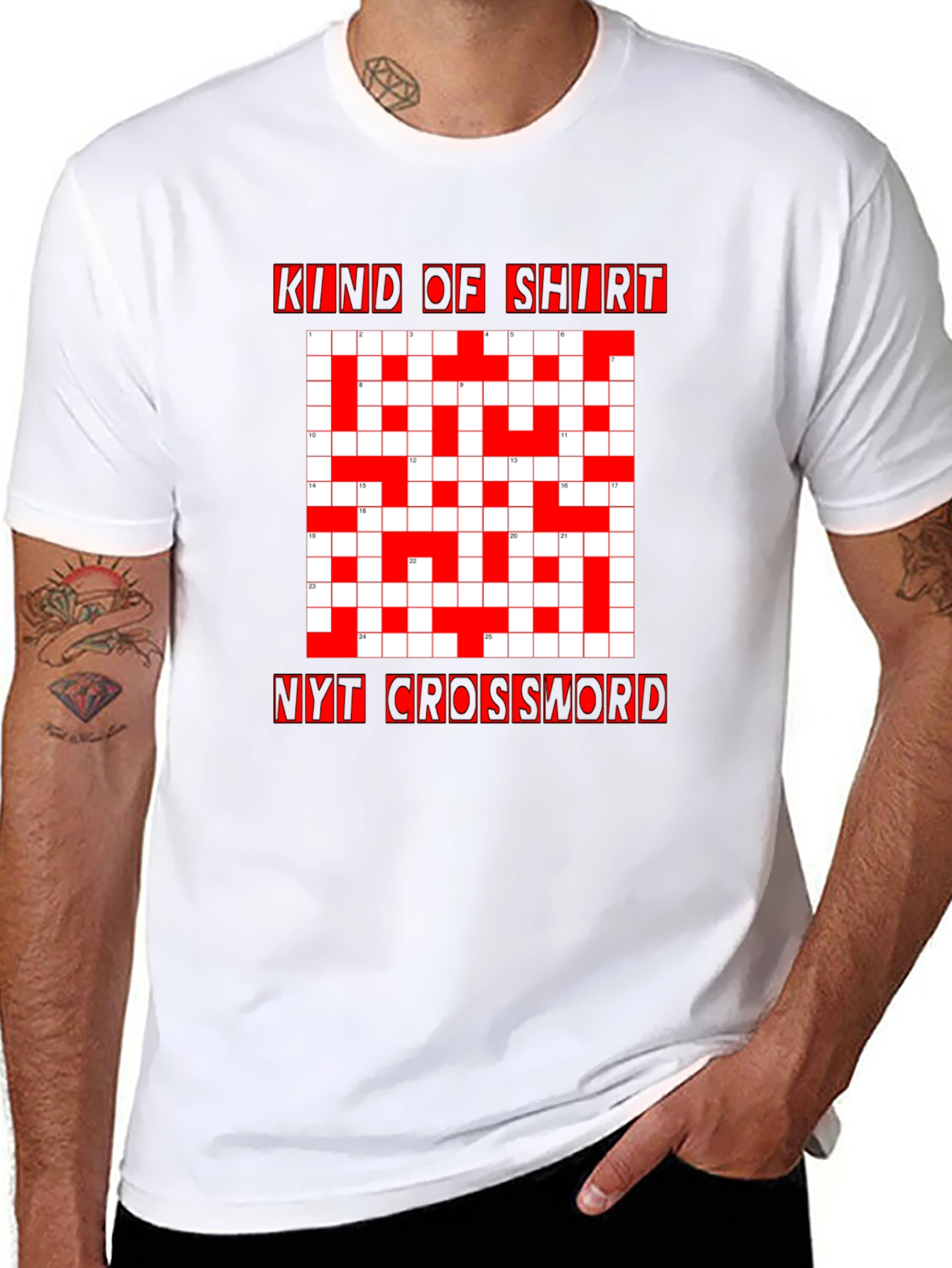 Kind of Shirt NYT Crossword Black Tee