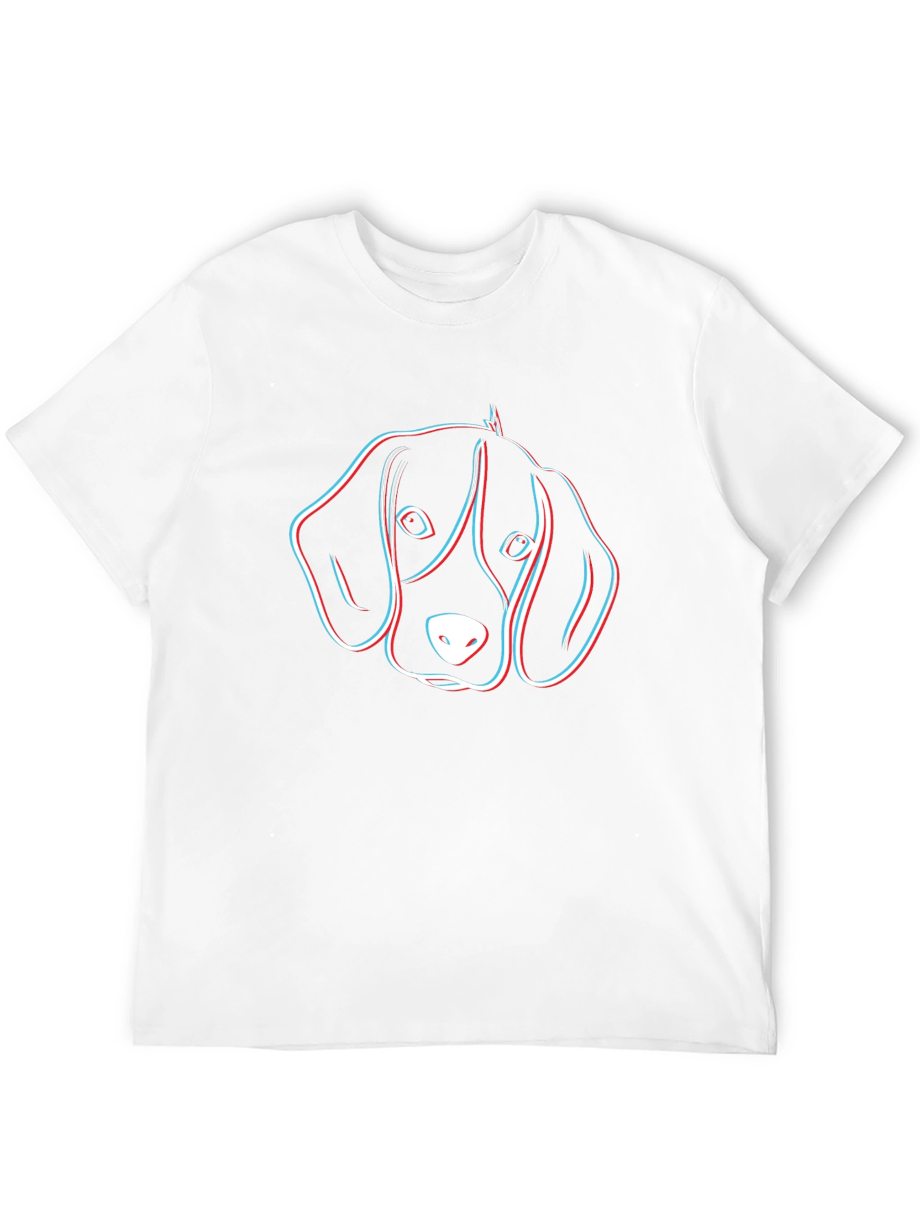 Dog Head Graphic Black T-Shirt