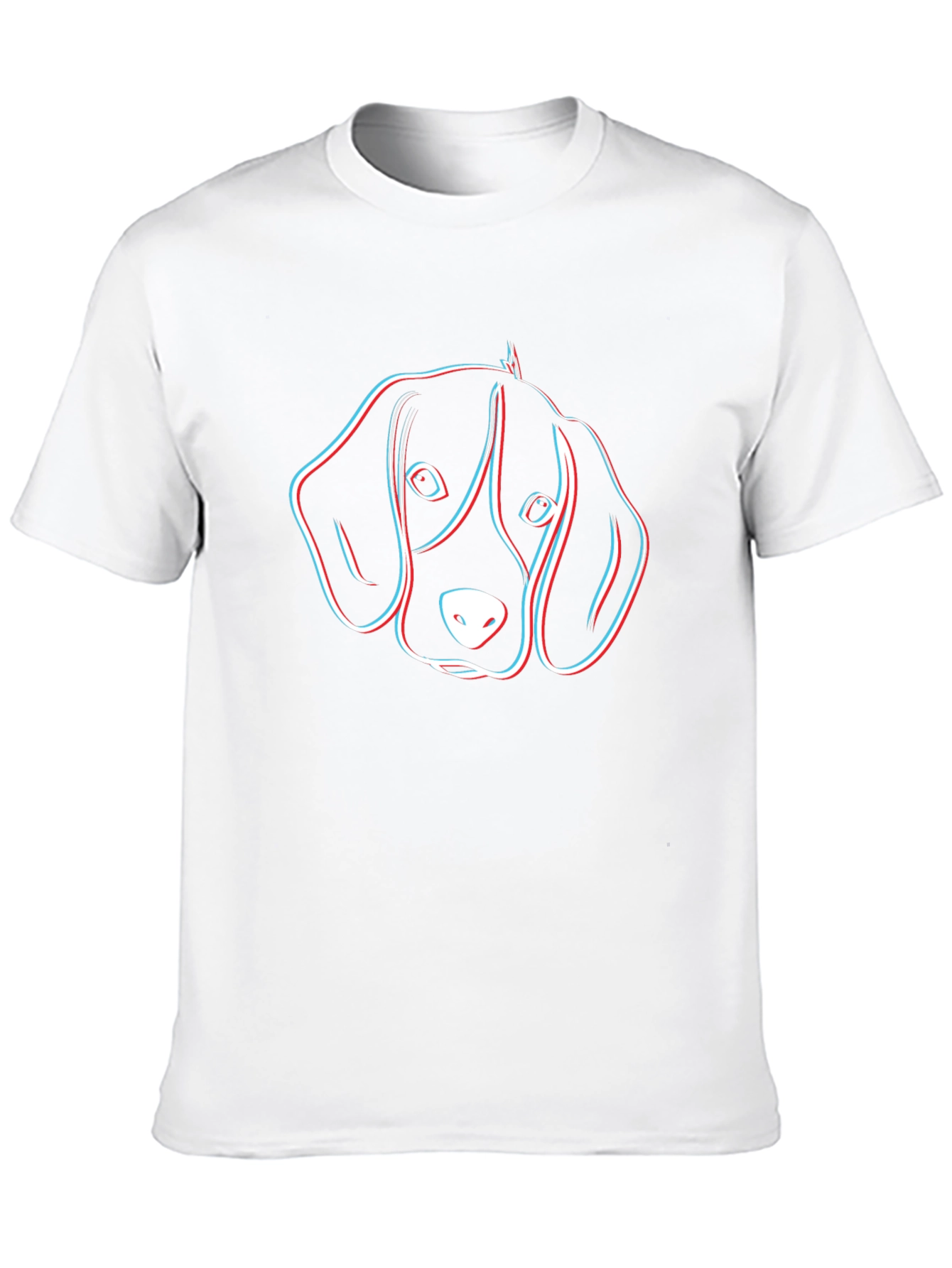 Dog Head Graphic Black T-Shirt