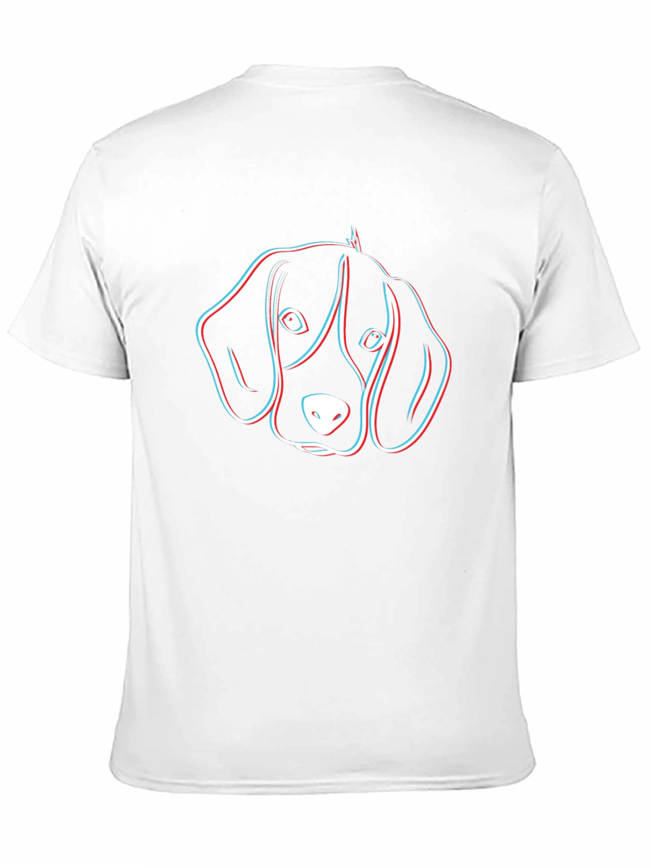 Dog Head Graphic Black T-Shirt