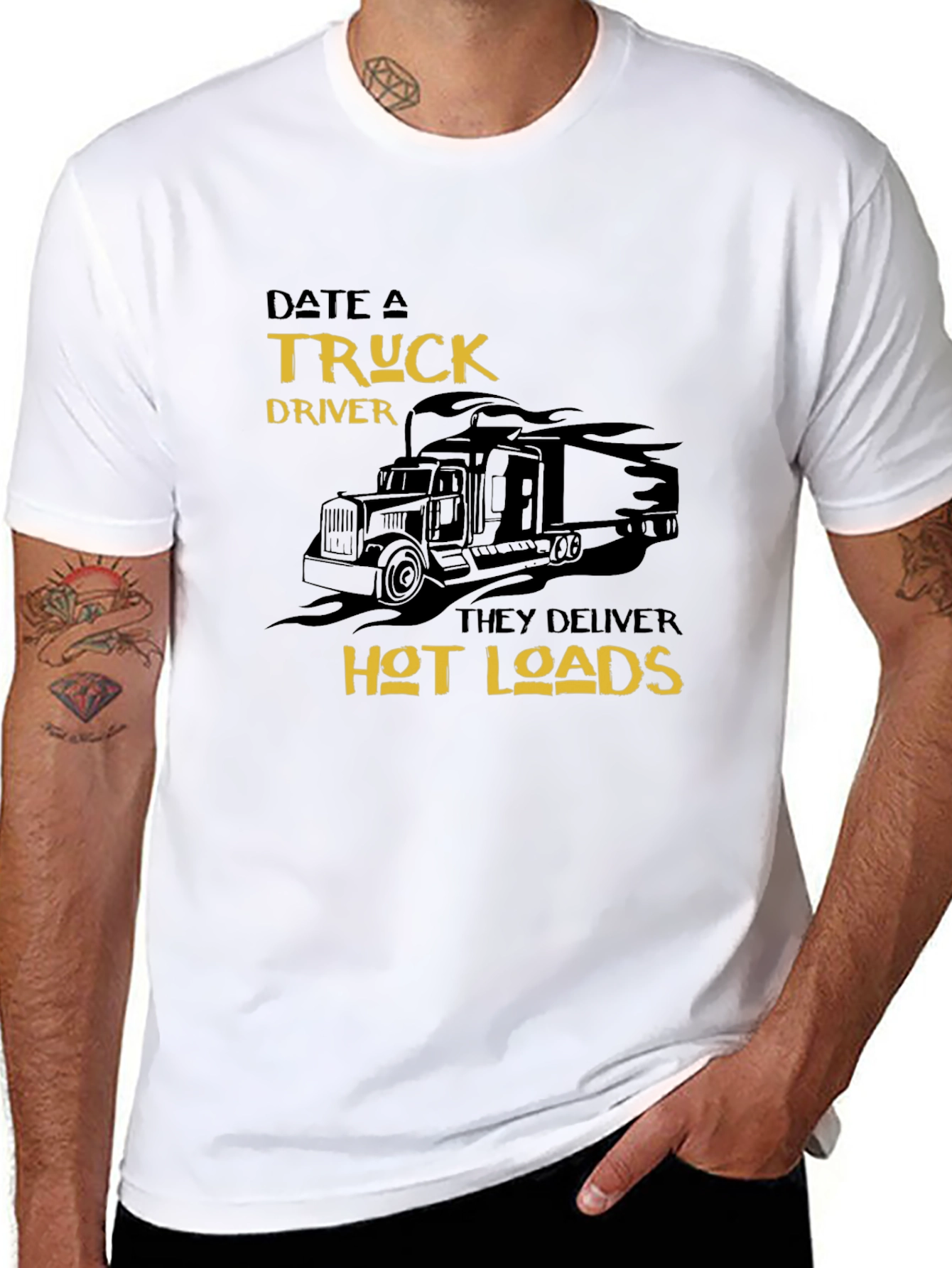 Date a Truck Driver T-Shirt - Hot Loads
