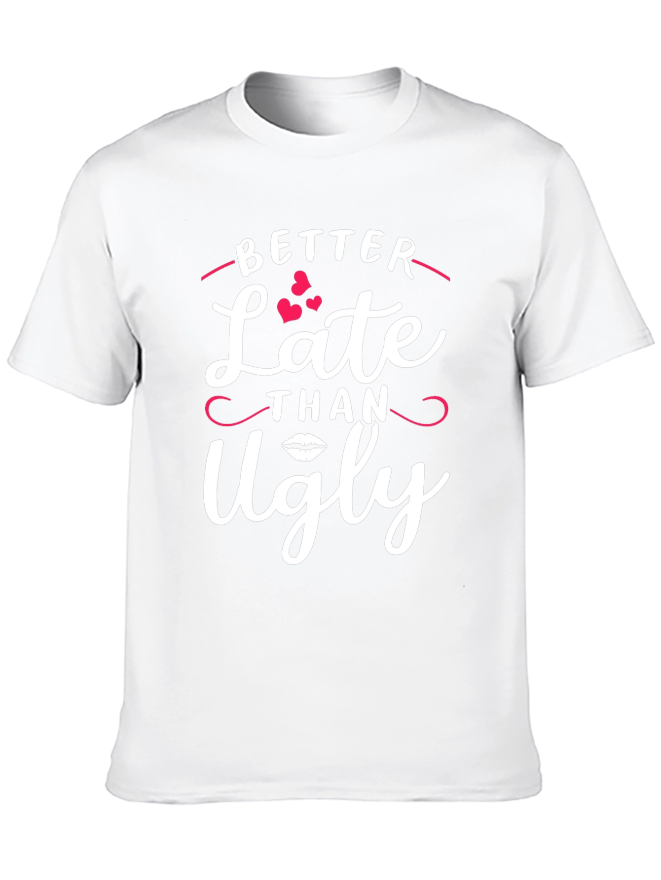 Better Late Than Ugly Black Graphic Tee
