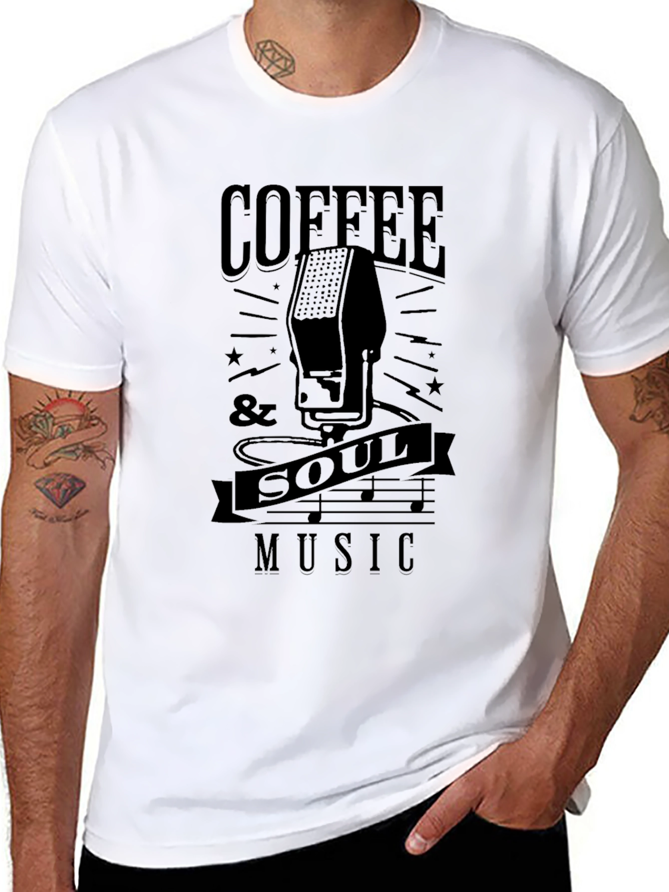 Coffee & Soul Music Graphic Tee