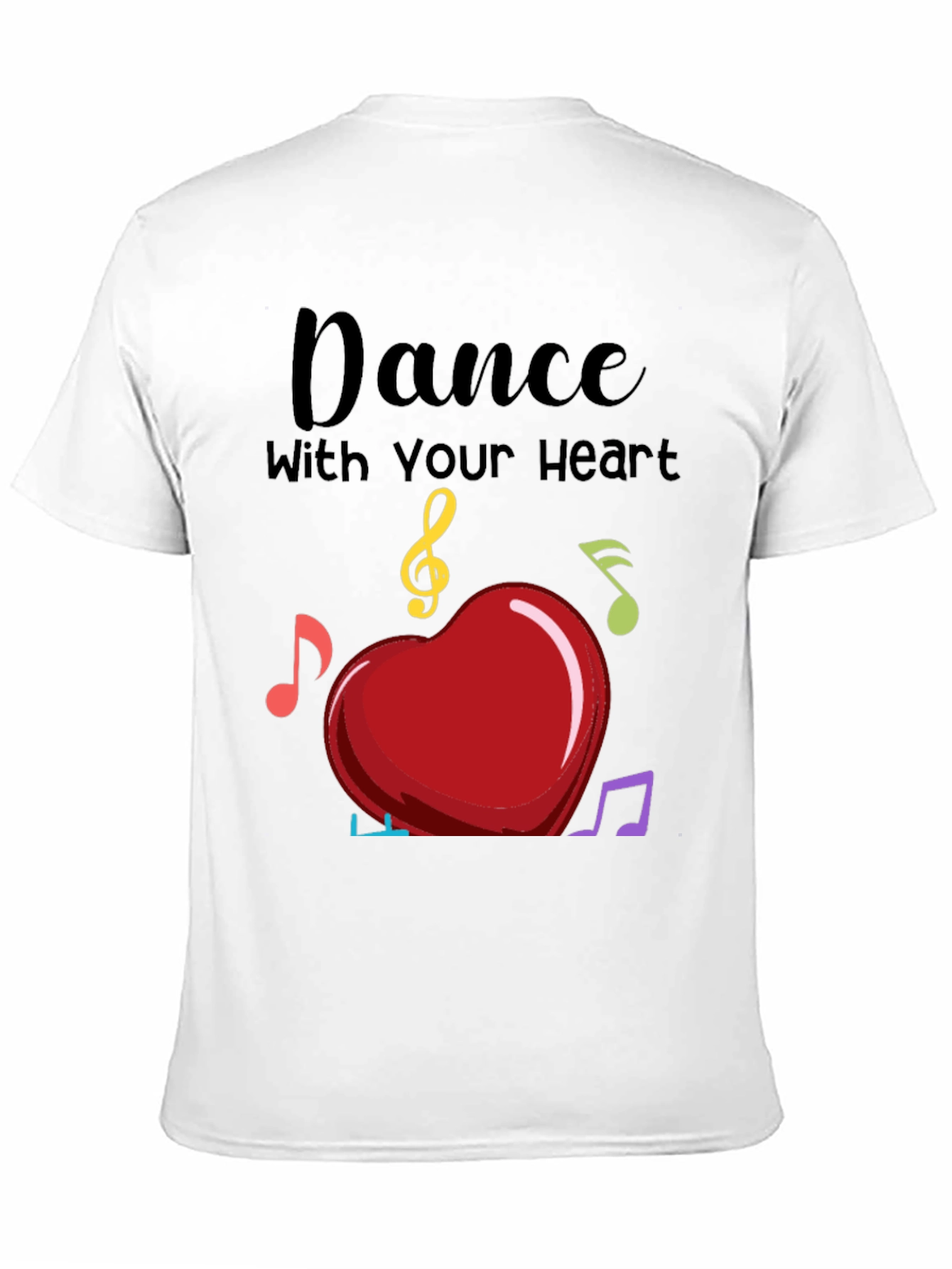Dance with Your Heart T-Shirt - Musical Heart Tee