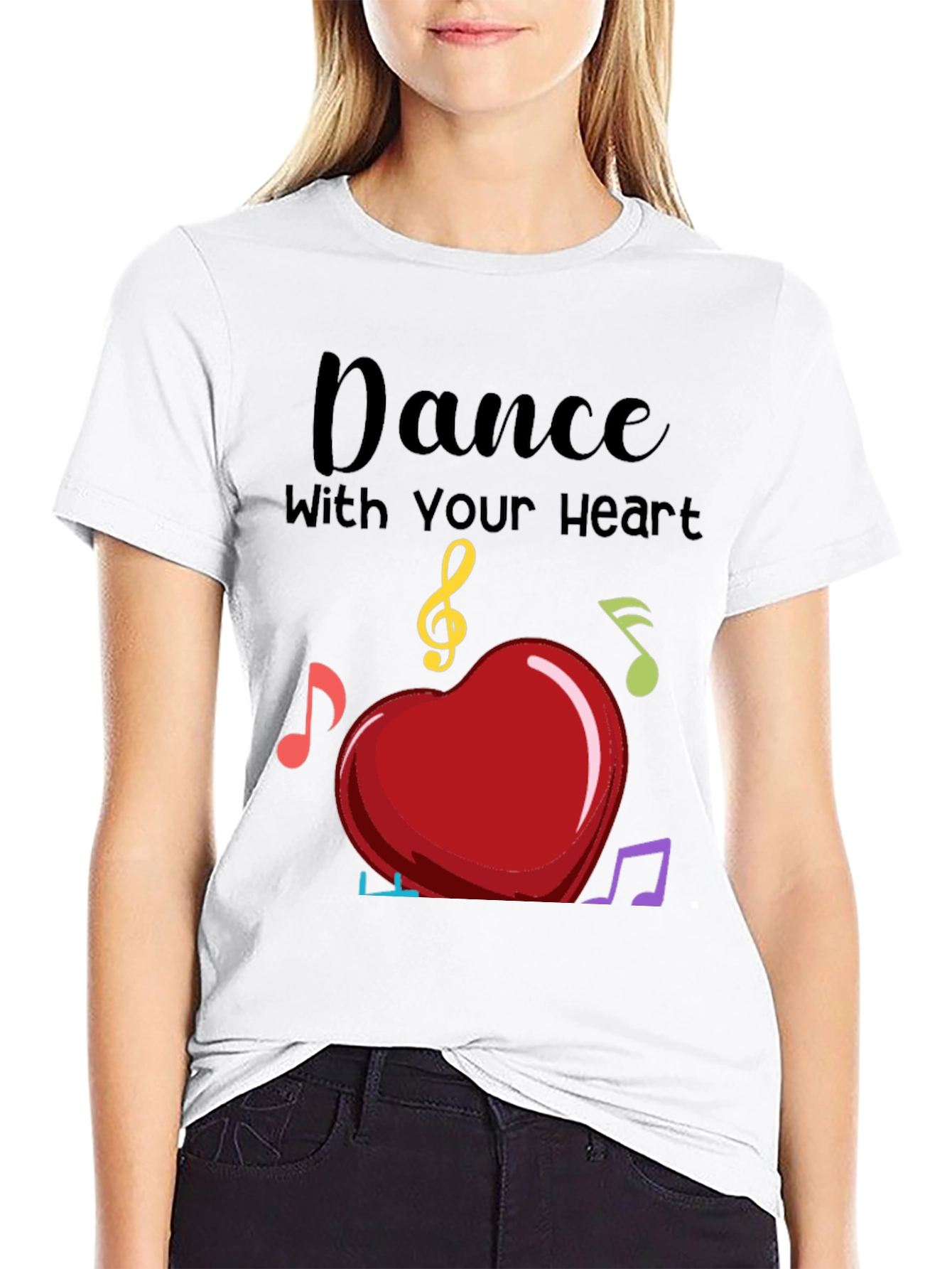 Dance with Your Heart T-Shirt - Musical Heart Tee