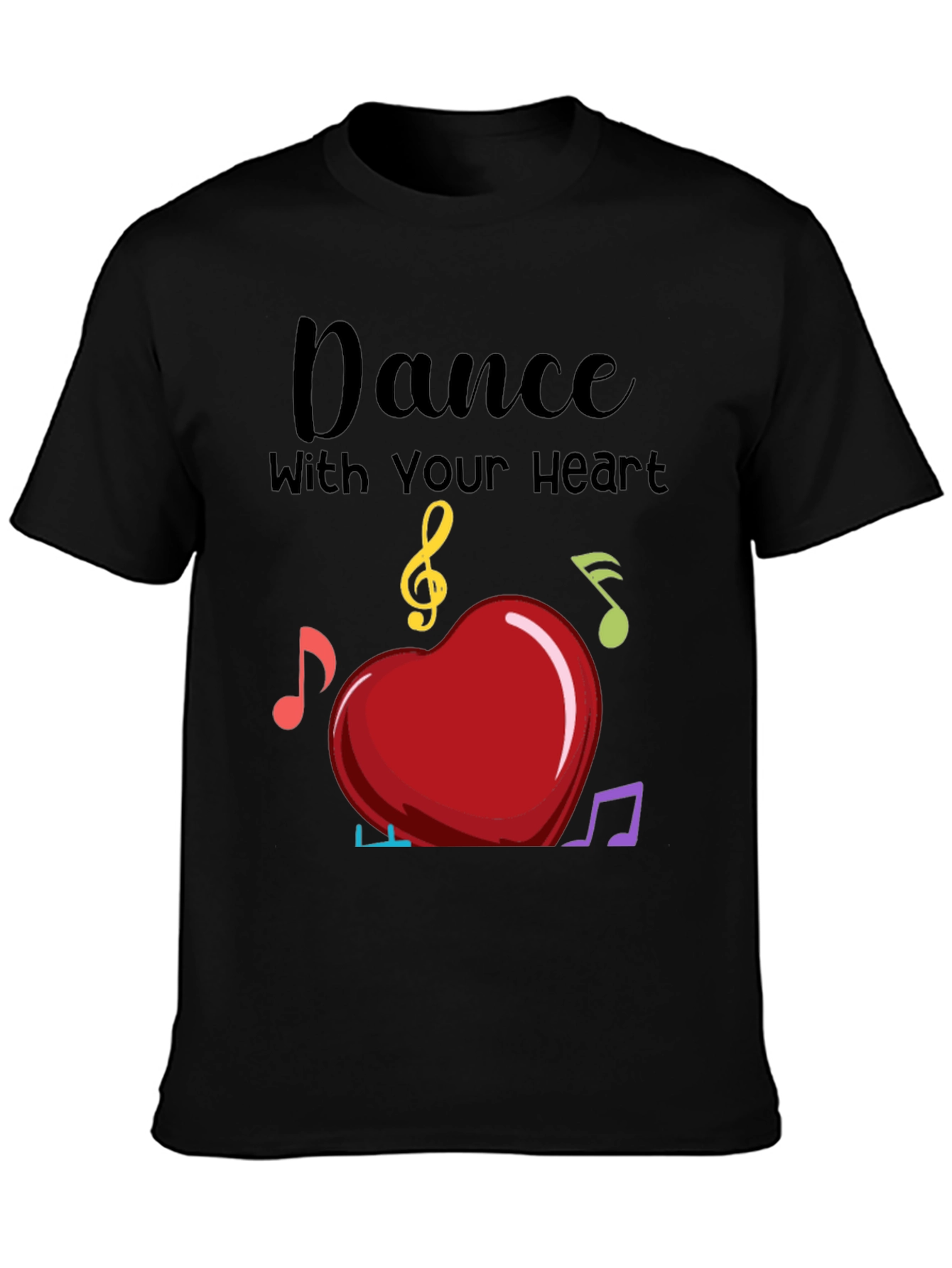 Dance with Your Heart T-Shirt - Musical Heart Tee