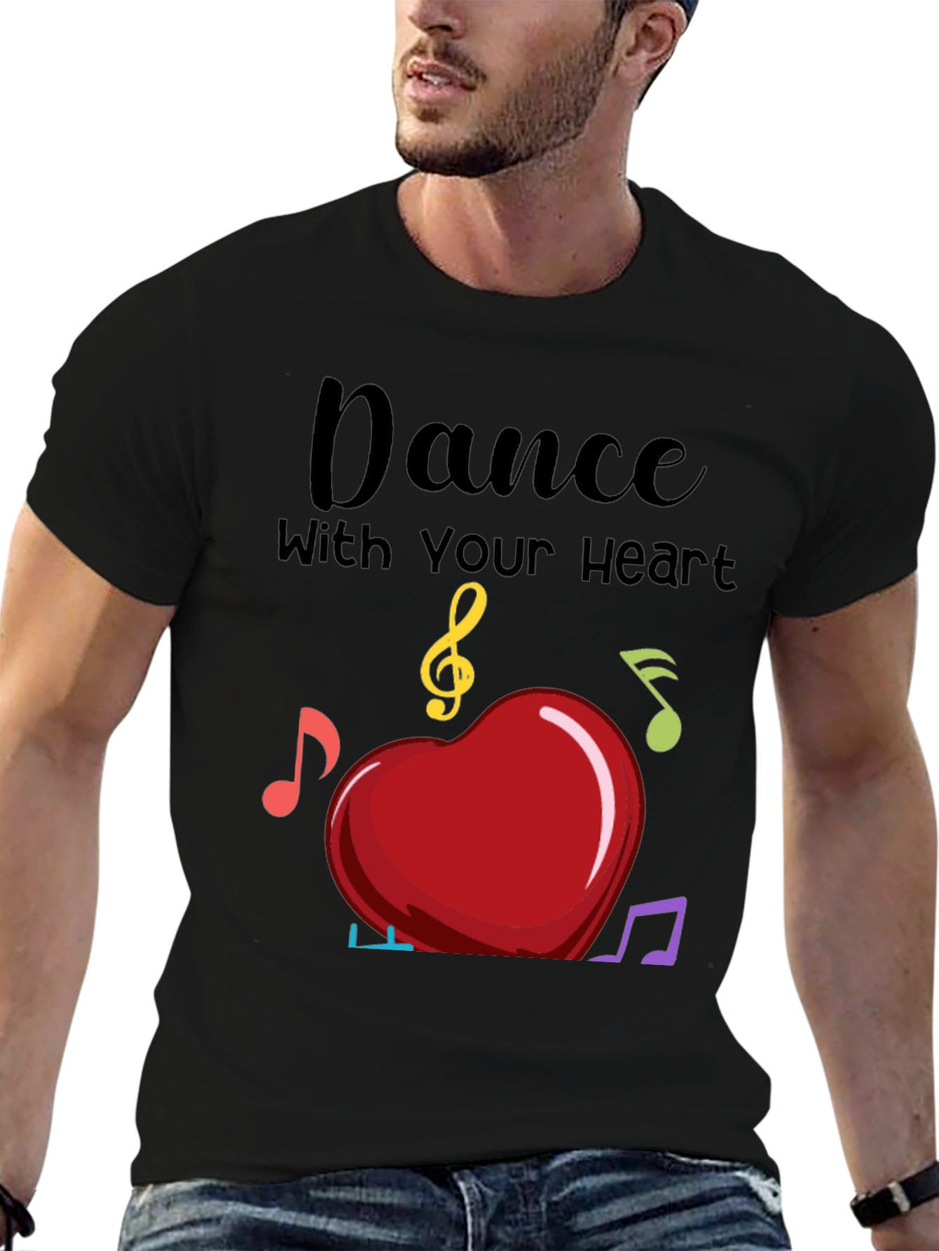 Dance with Your Heart T-Shirt - Musical Heart Tee