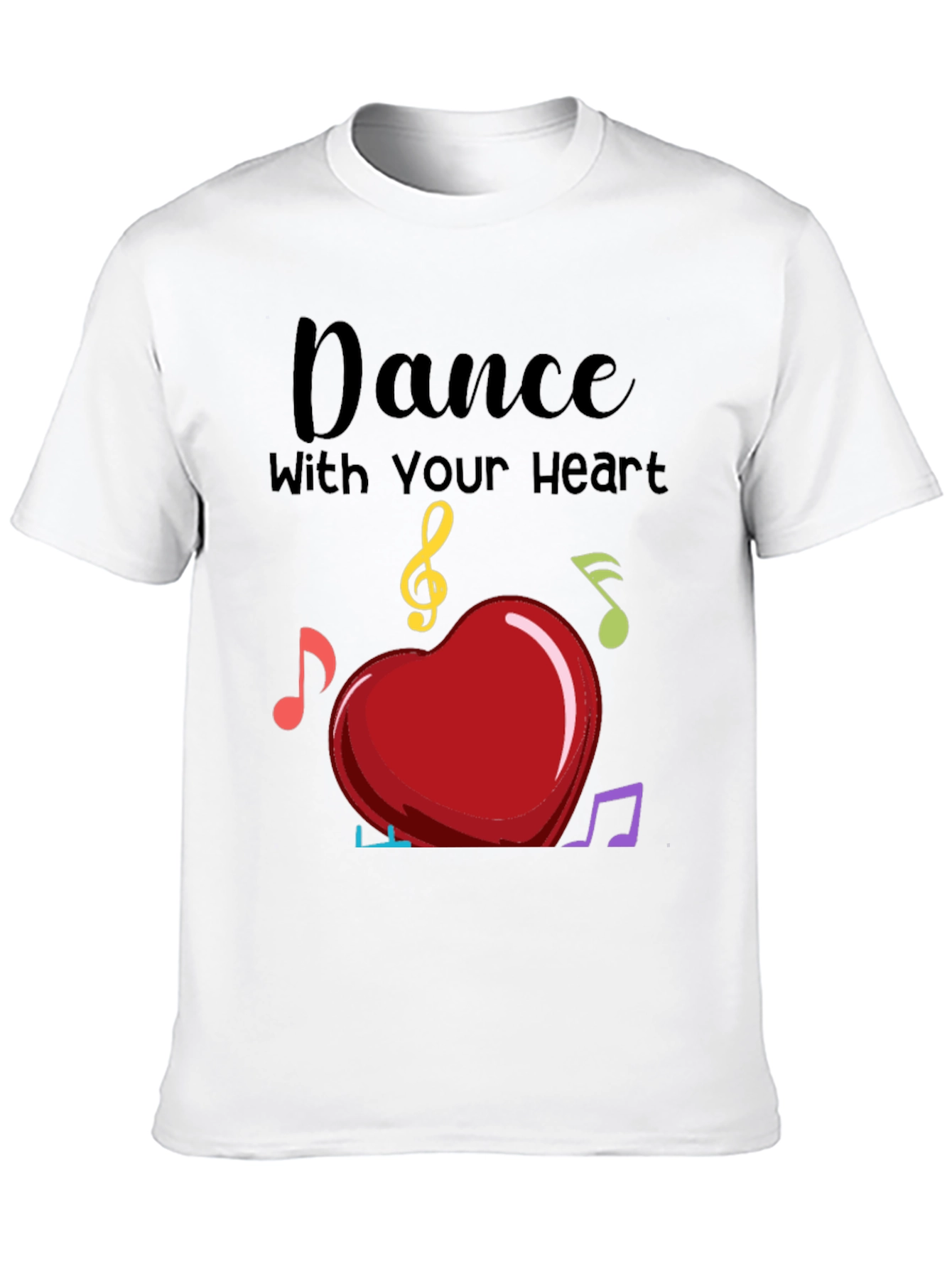 Dance with Your Heart T-Shirt - Musical Heart Tee