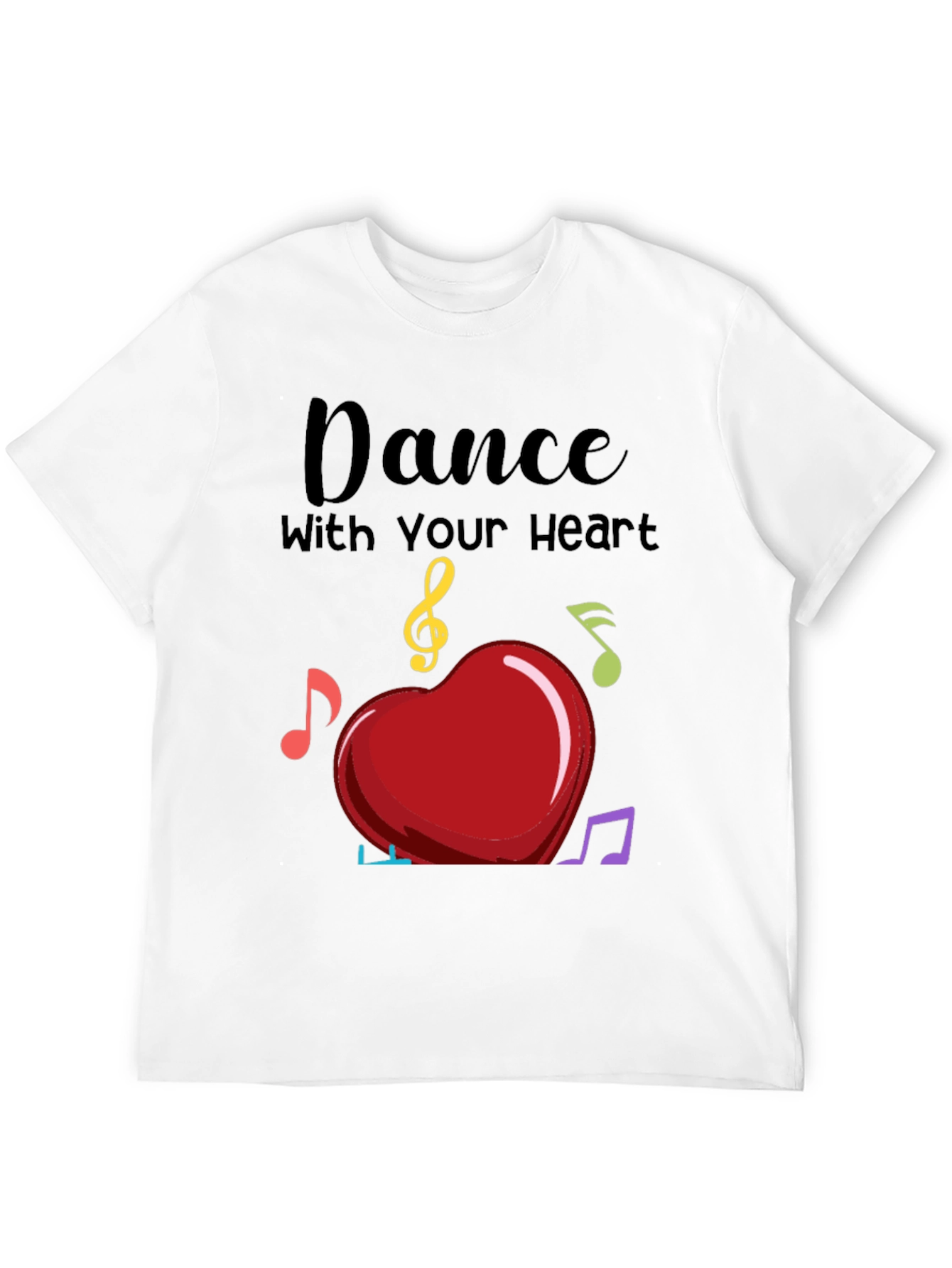 Dance with Your Heart T-Shirt - Musical Heart Tee