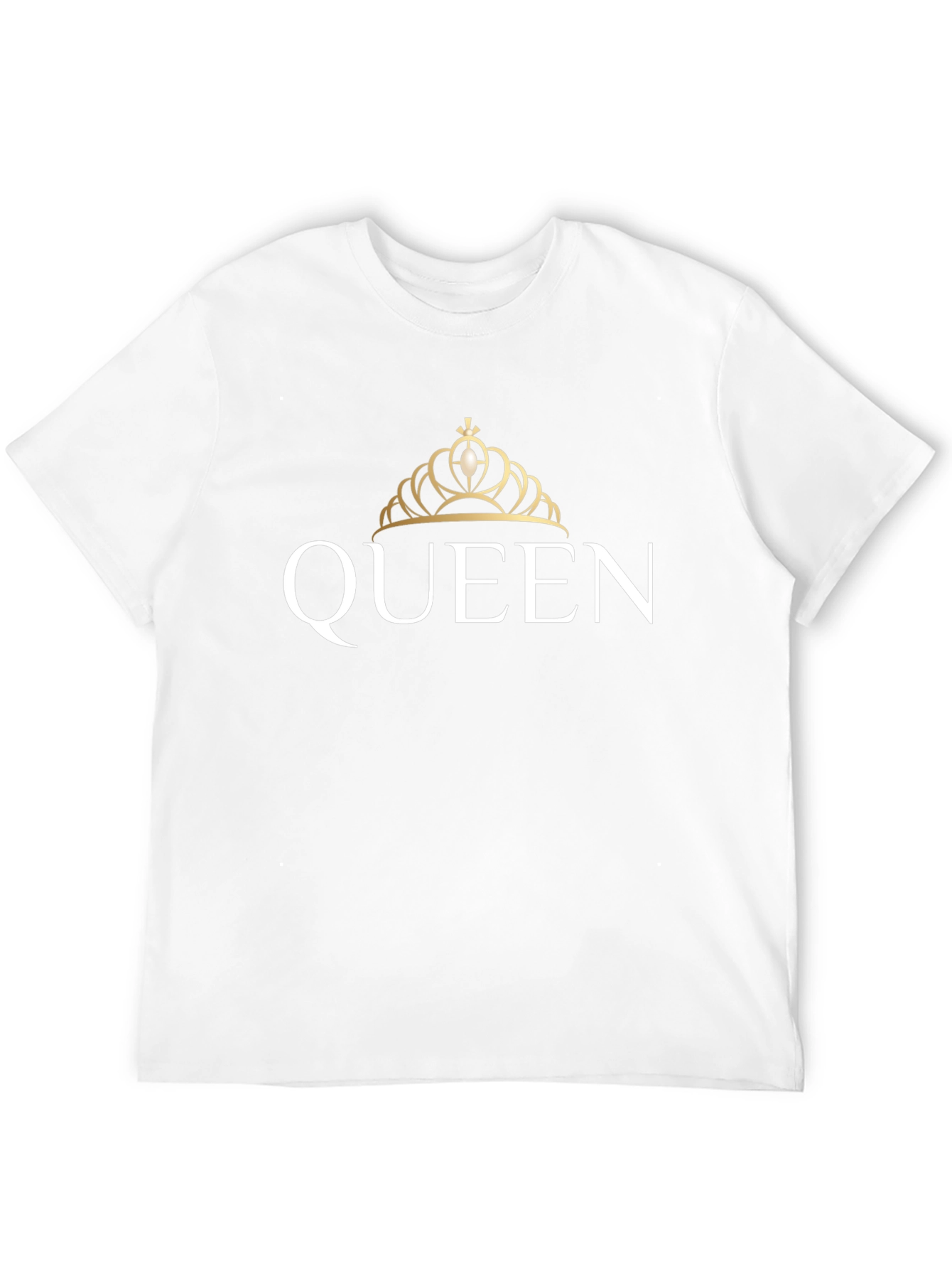 Queen Crown Graphic Tee - Black Cotton T-Shirt
