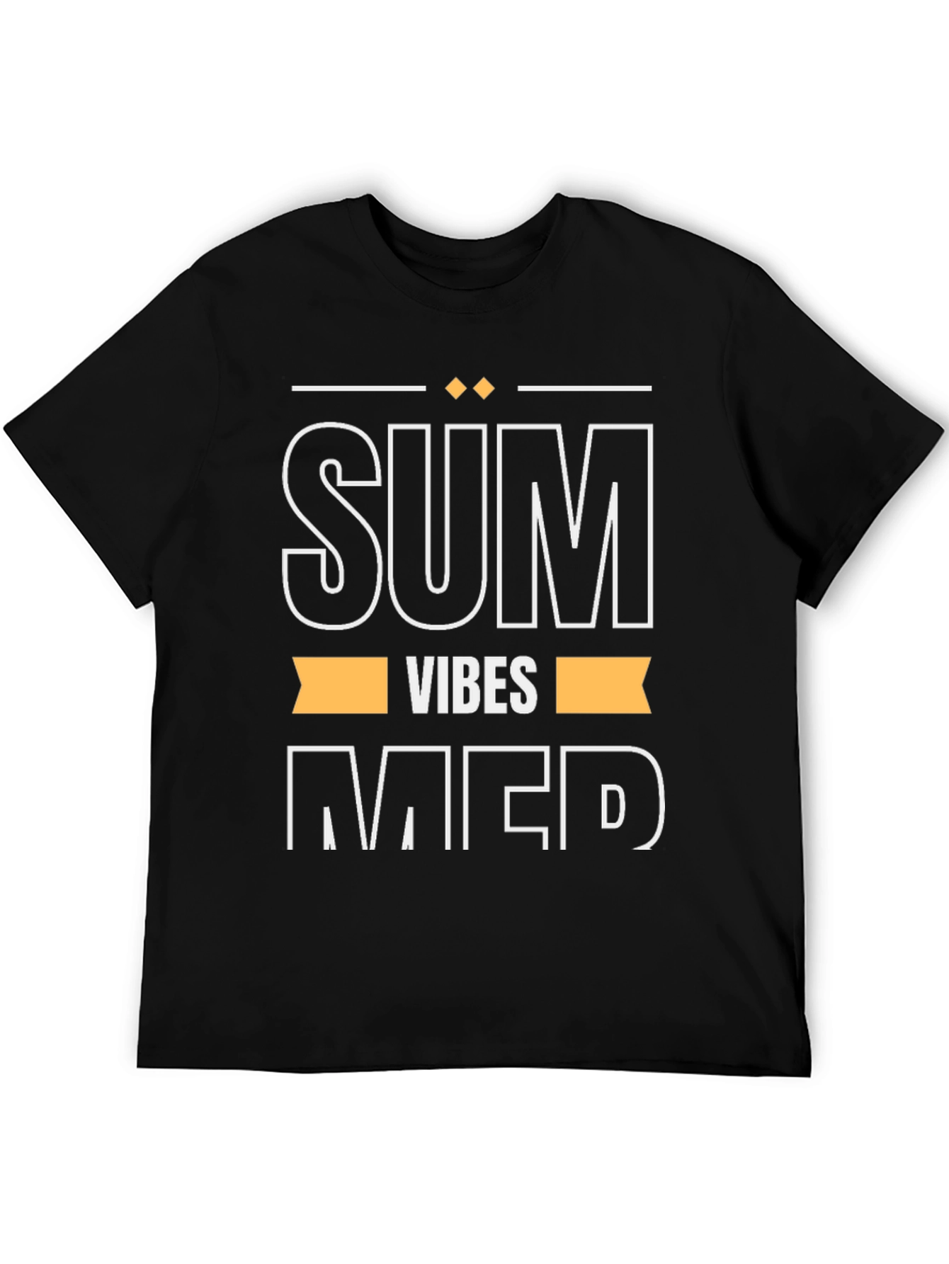 Summer Vibes Graphic Tee - Black