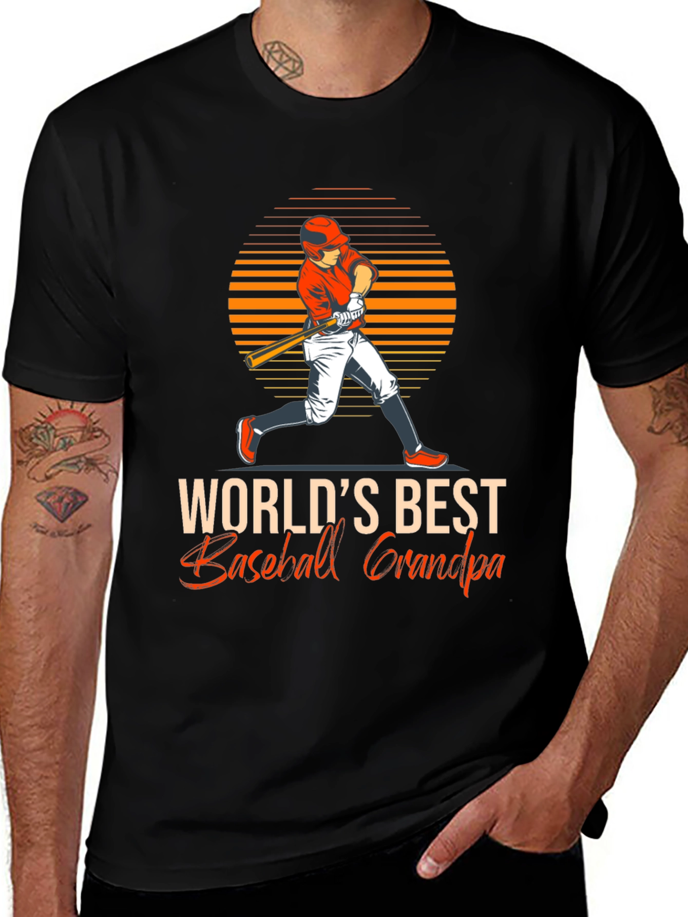 Worlds Best Baseball Grandpa T-Shirt