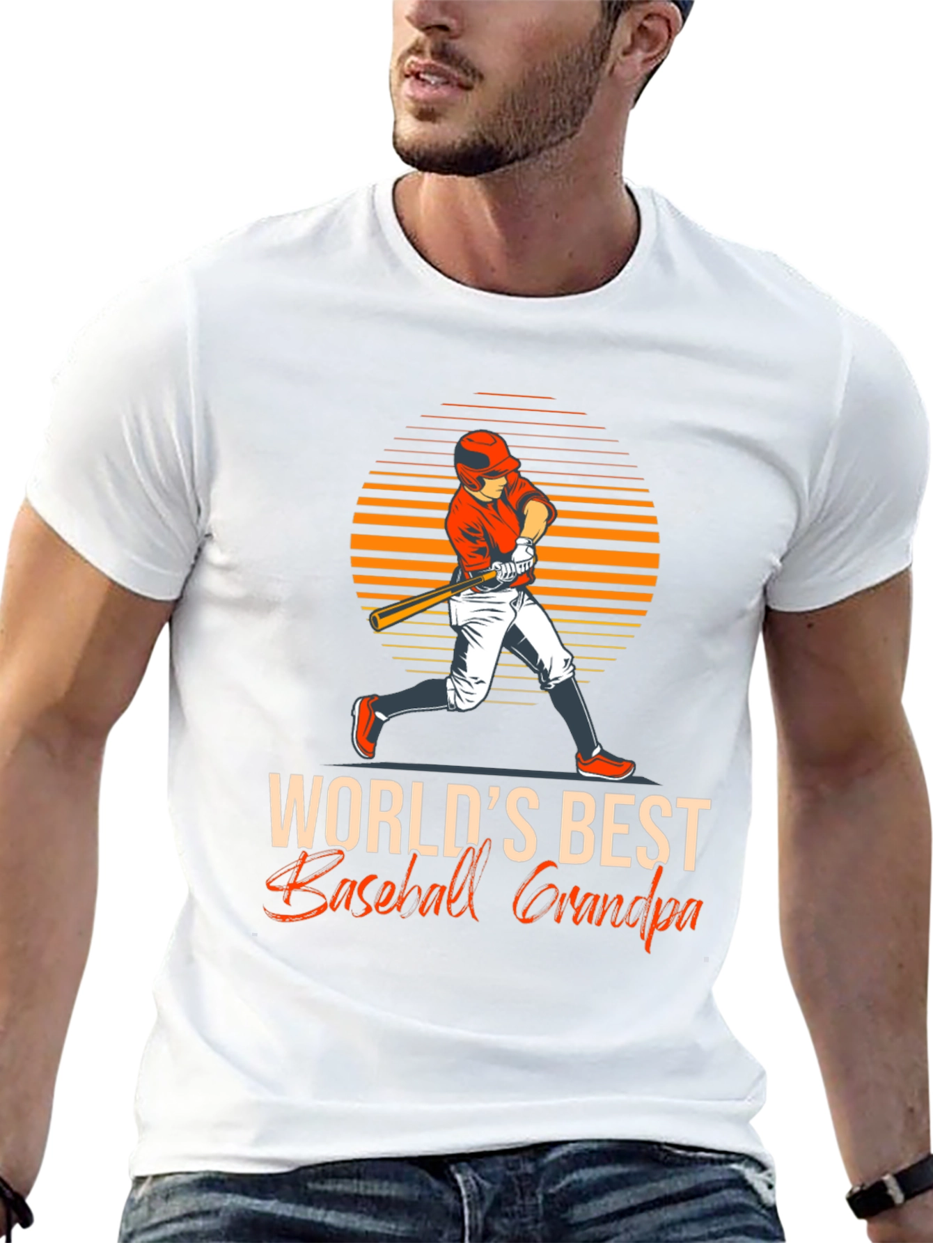Worlds Best Baseball Grandpa T-Shirt
