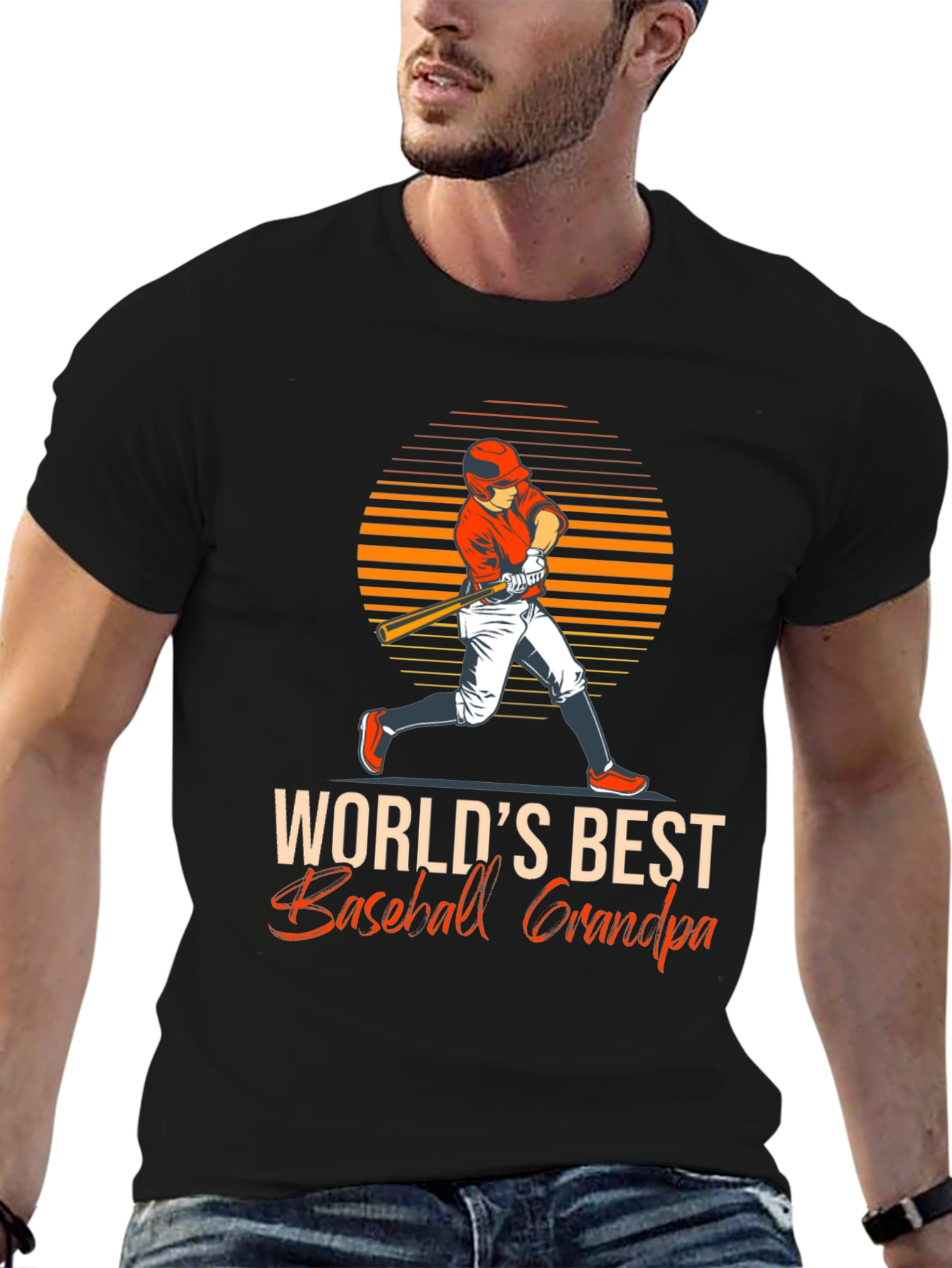 Worlds Best Baseball Grandpa T-Shirt