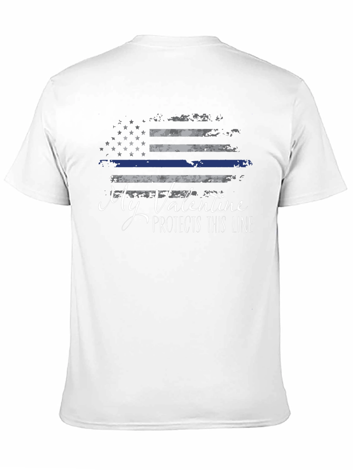 My Valentine Protects This Line T-Shirt