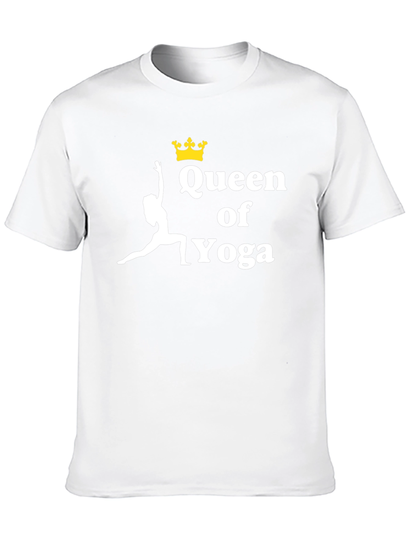 Queen of Yoga Black Graphic T-Shirt