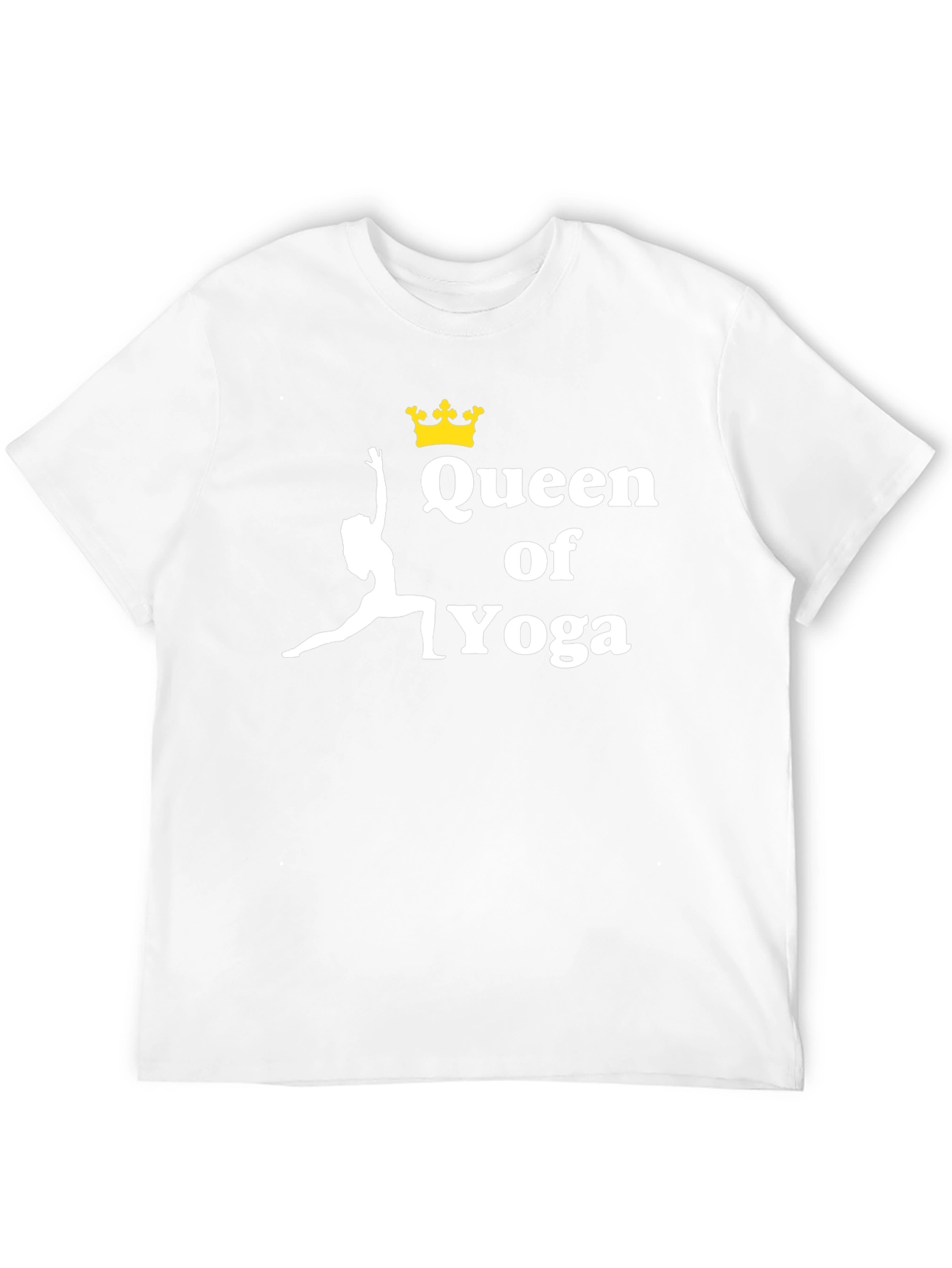 Queen of Yoga Black Graphic T-Shirt