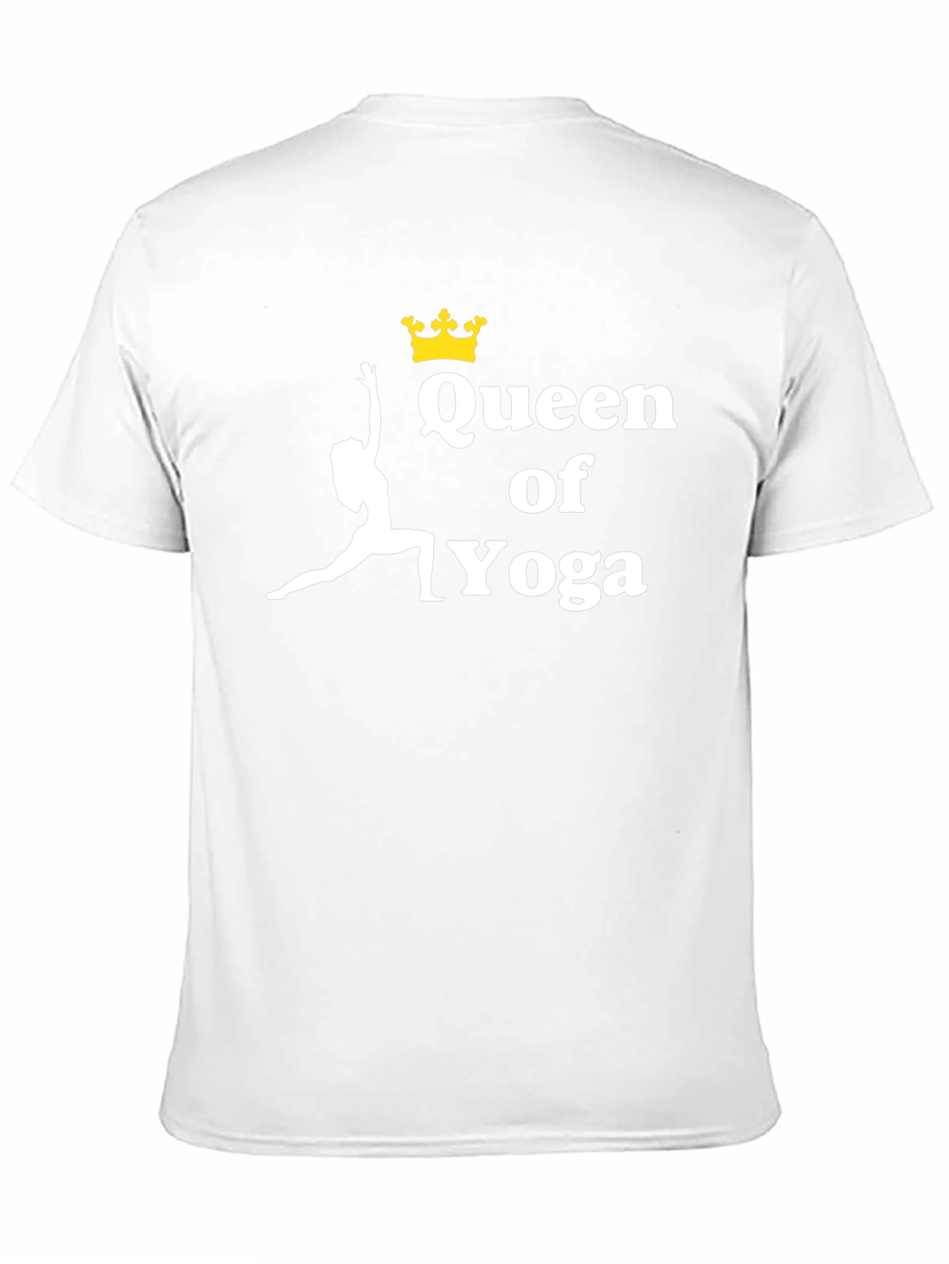 Queen of Yoga Black Graphic T-Shirt