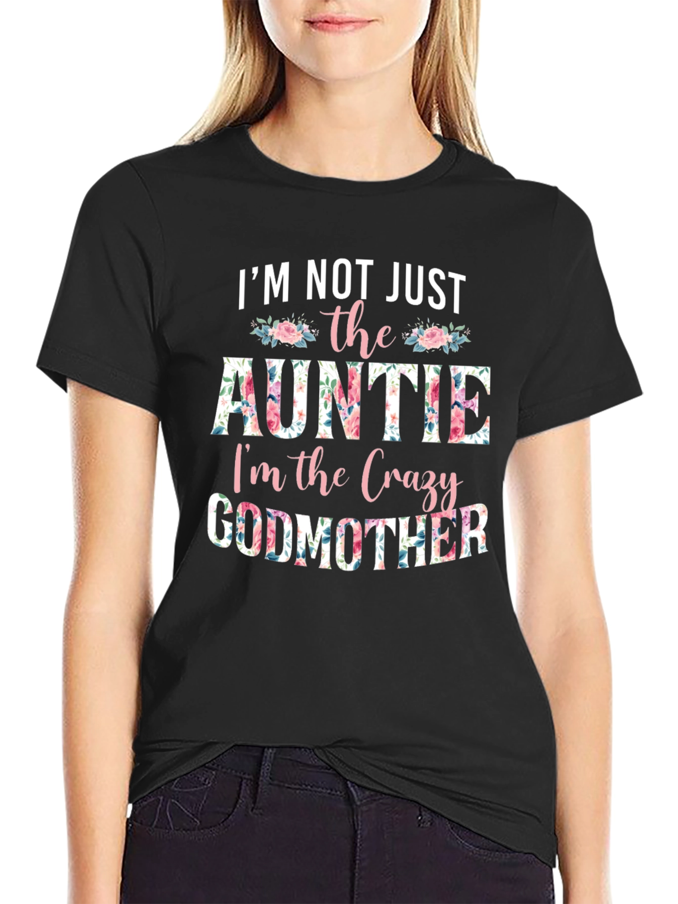 Crazy Godmother Floral Graphic T-Shirt