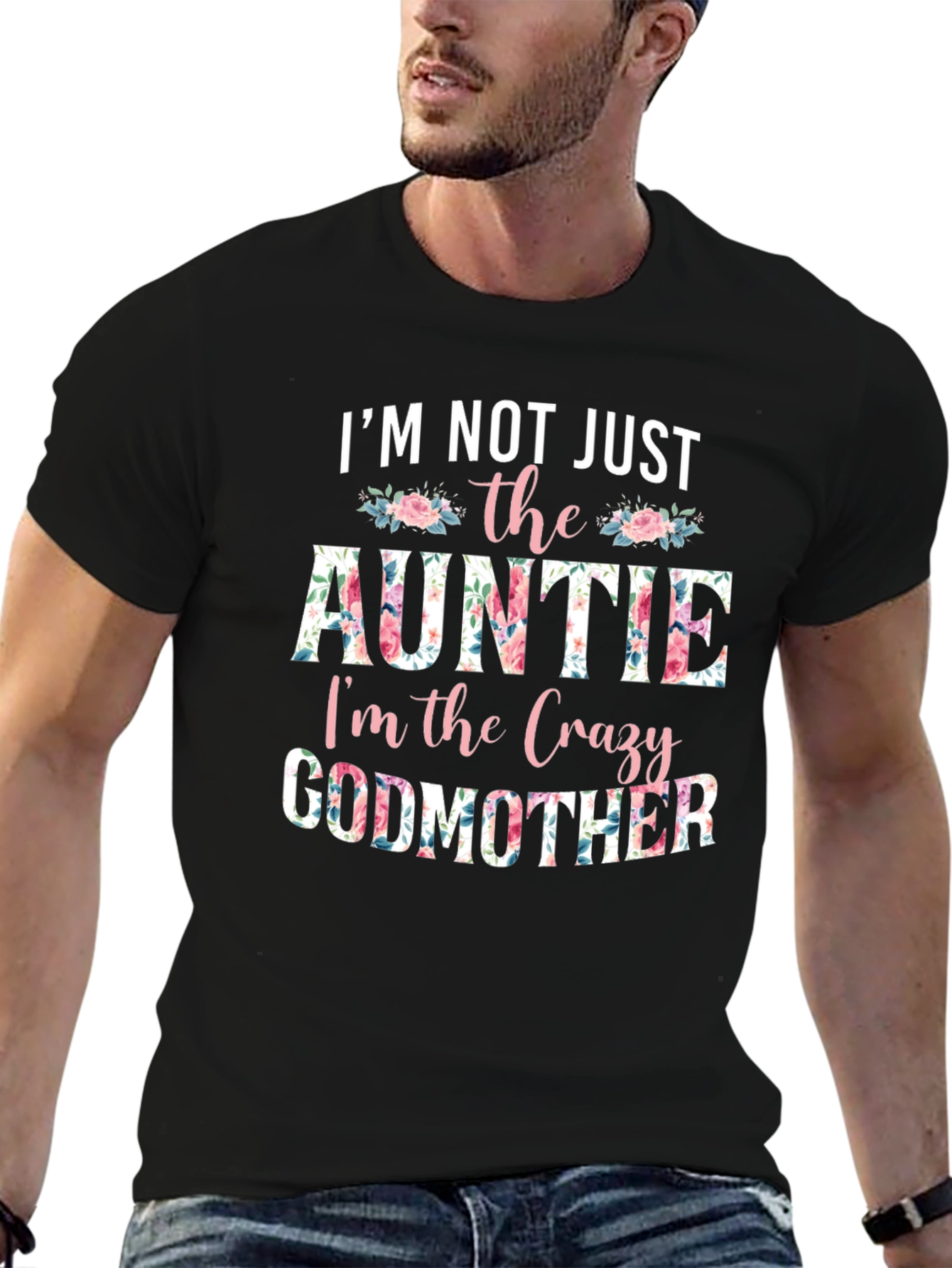 Crazy Godmother Floral Graphic T-Shirt