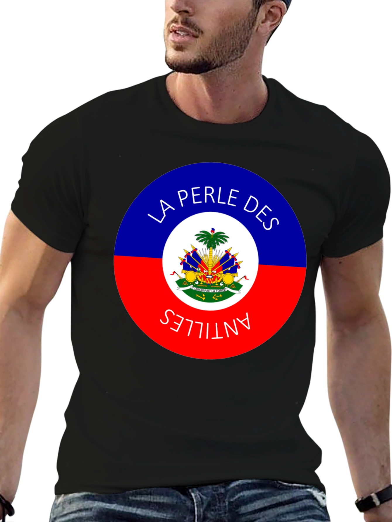 Haiti Flag La Perle Des Antilles T-Shirt