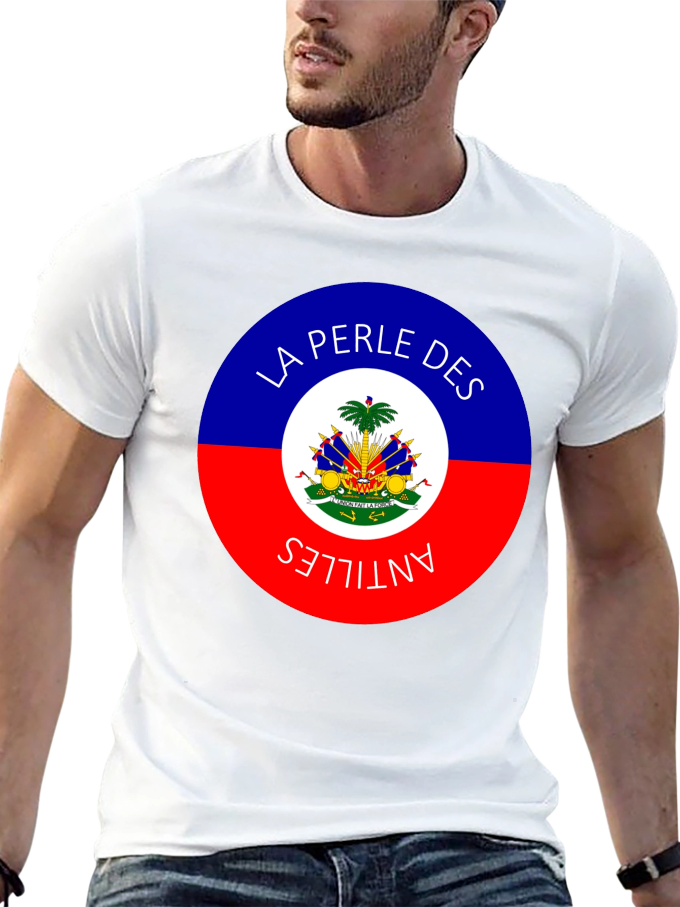 Haiti Flag La Perle Des Antilles T-Shirt