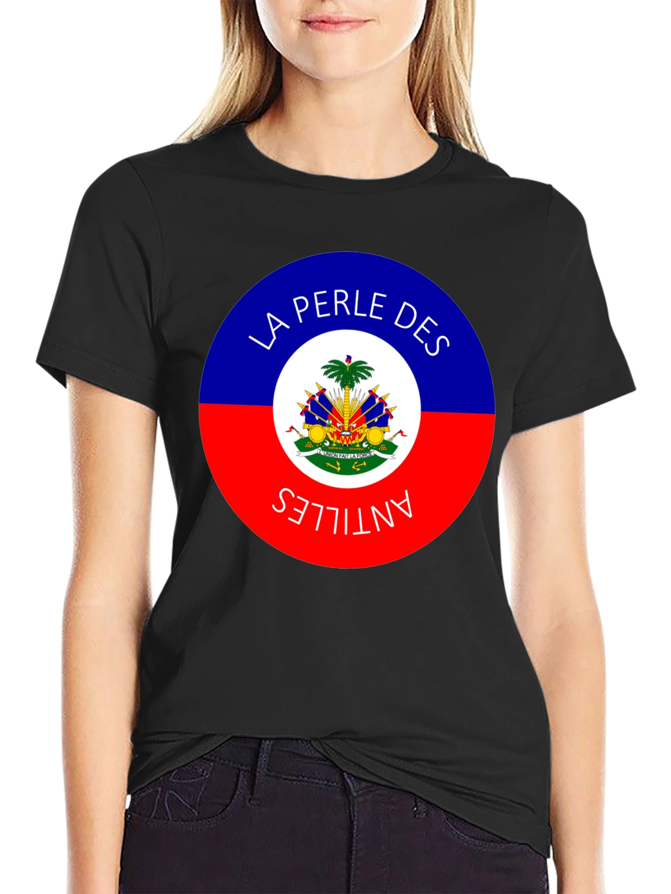 Haiti Flag La Perle Des Antilles T-Shirt