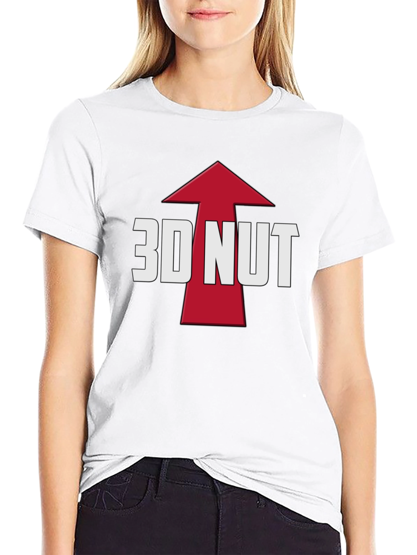 3D Nut Graphic T-Shirt - Bold & Funny Design