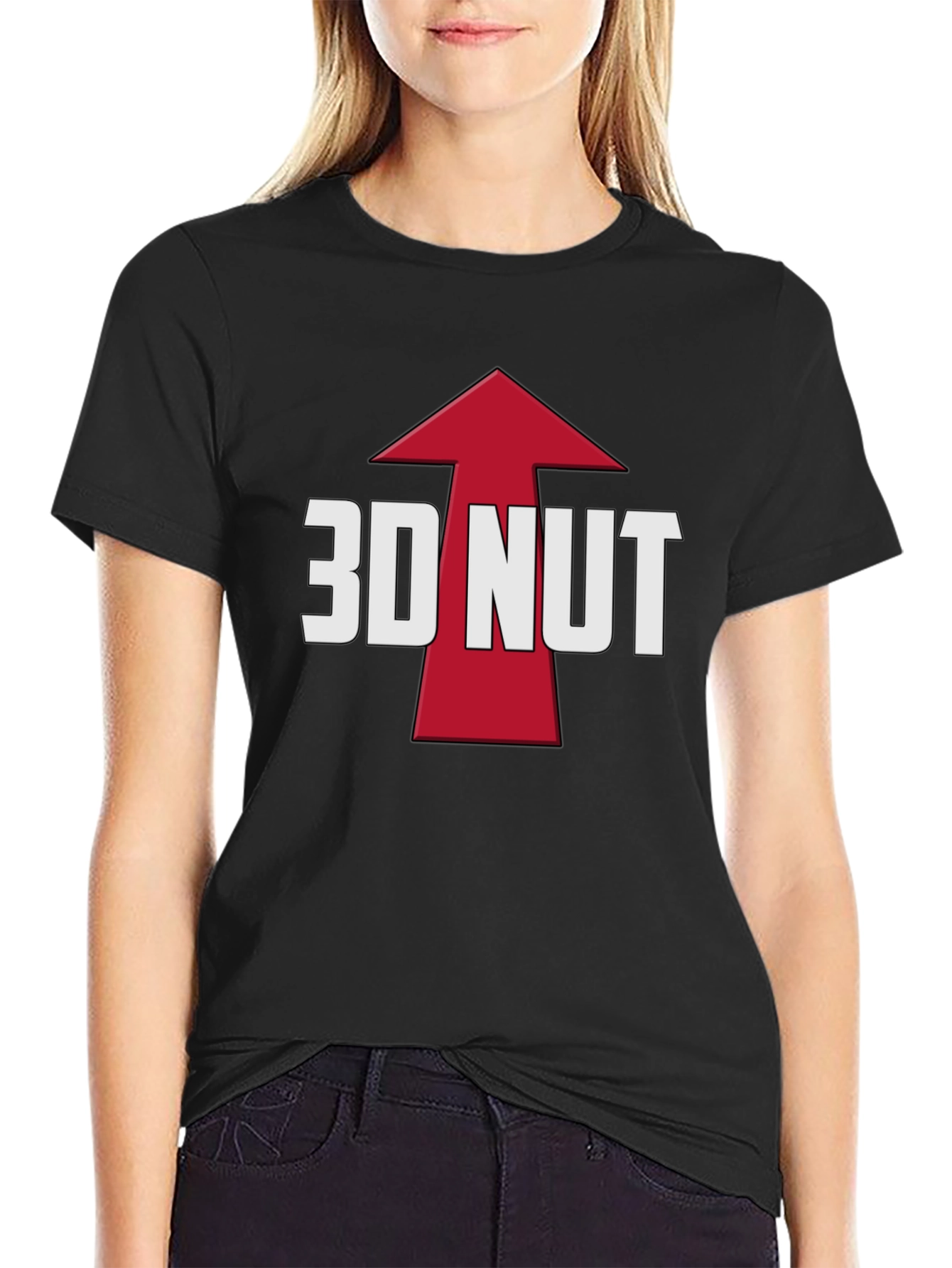 3D Nut Graphic T-Shirt - Bold & Funny Design
