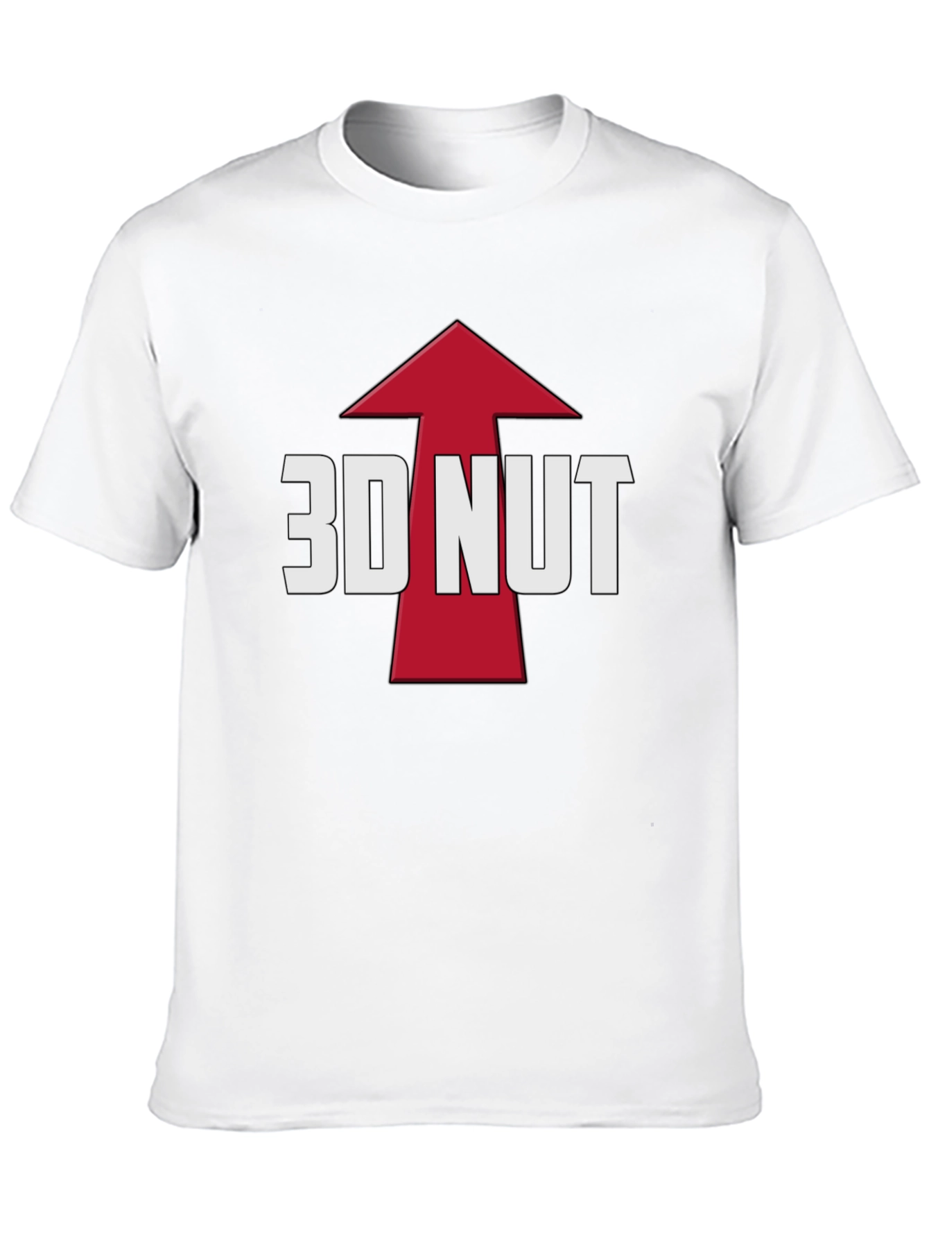 3D Nut Graphic T-Shirt - Bold & Funny Design