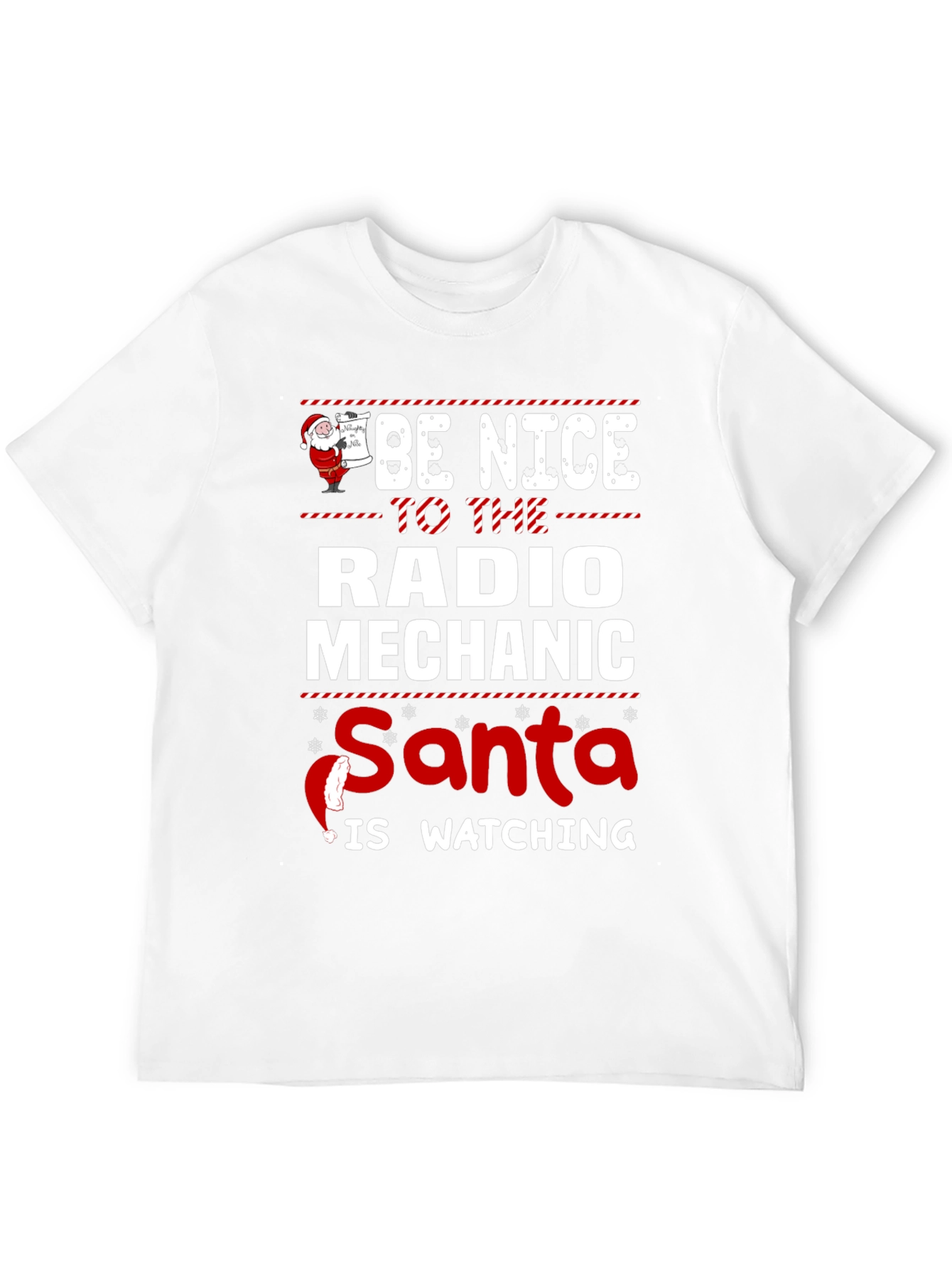 Radio Mechanic Santa Watching T-Shirt