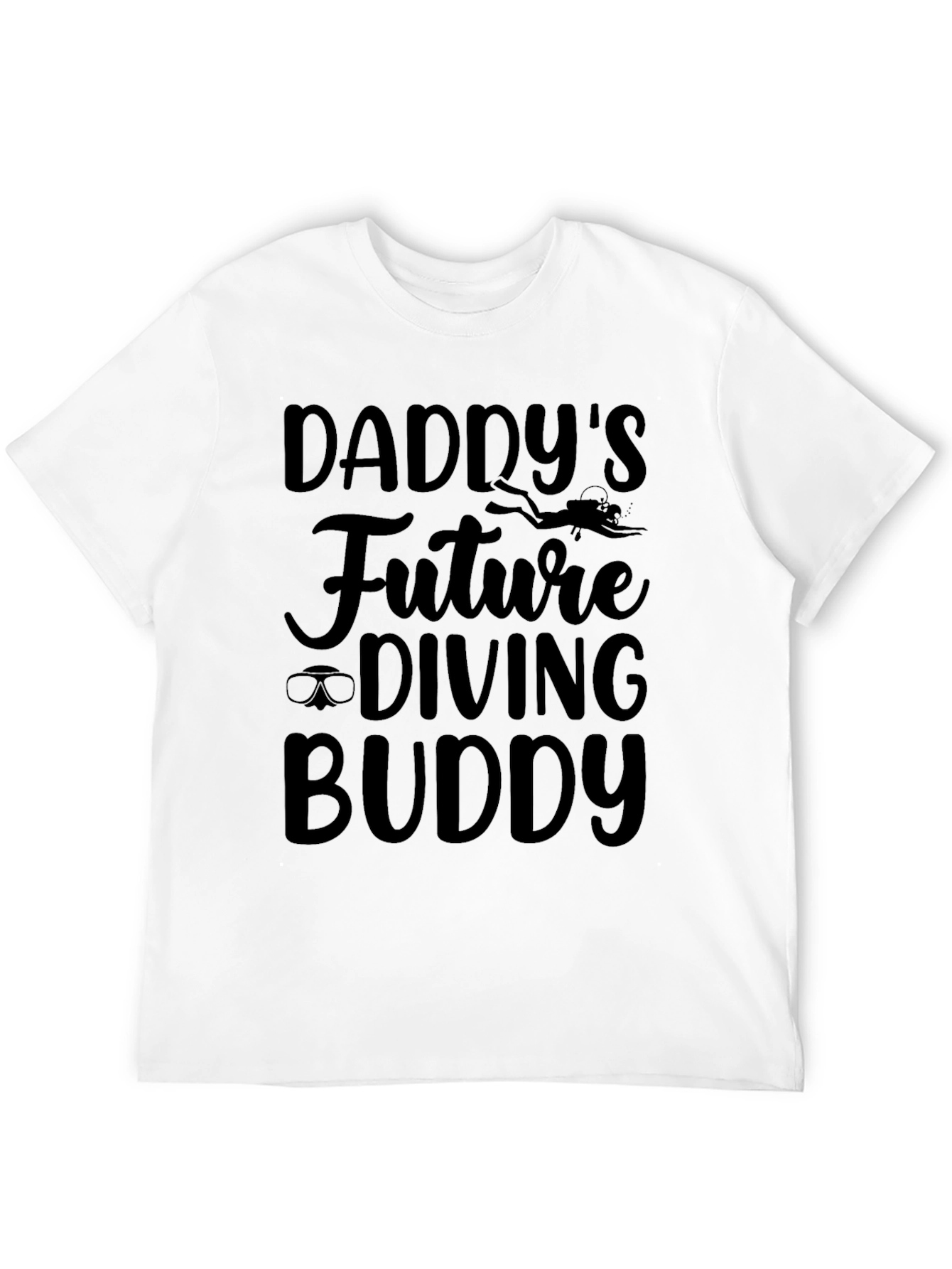 Daddys Future Diving Buddy Black T-Shirt