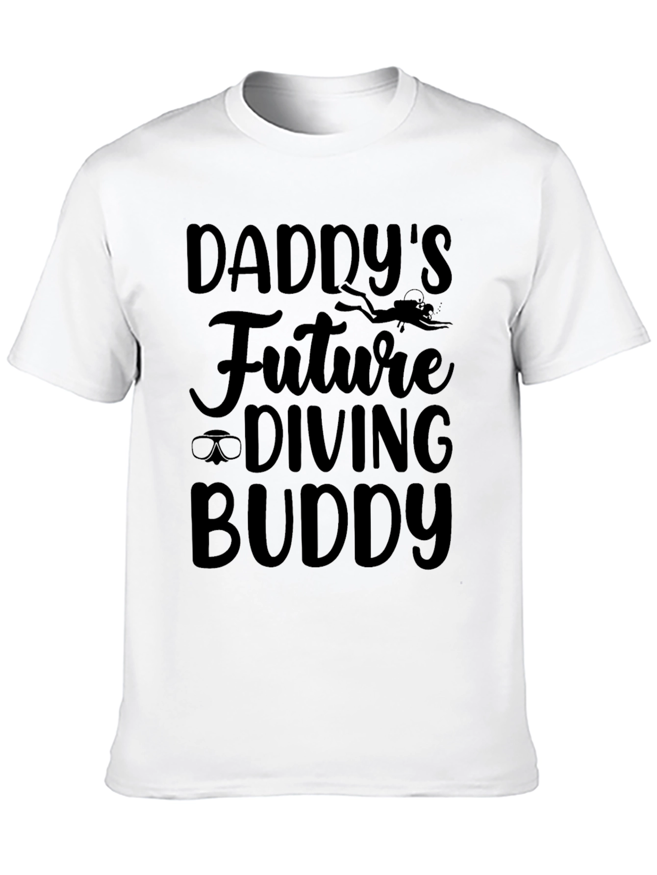 Daddys Future Diving Buddy Black T-Shirt