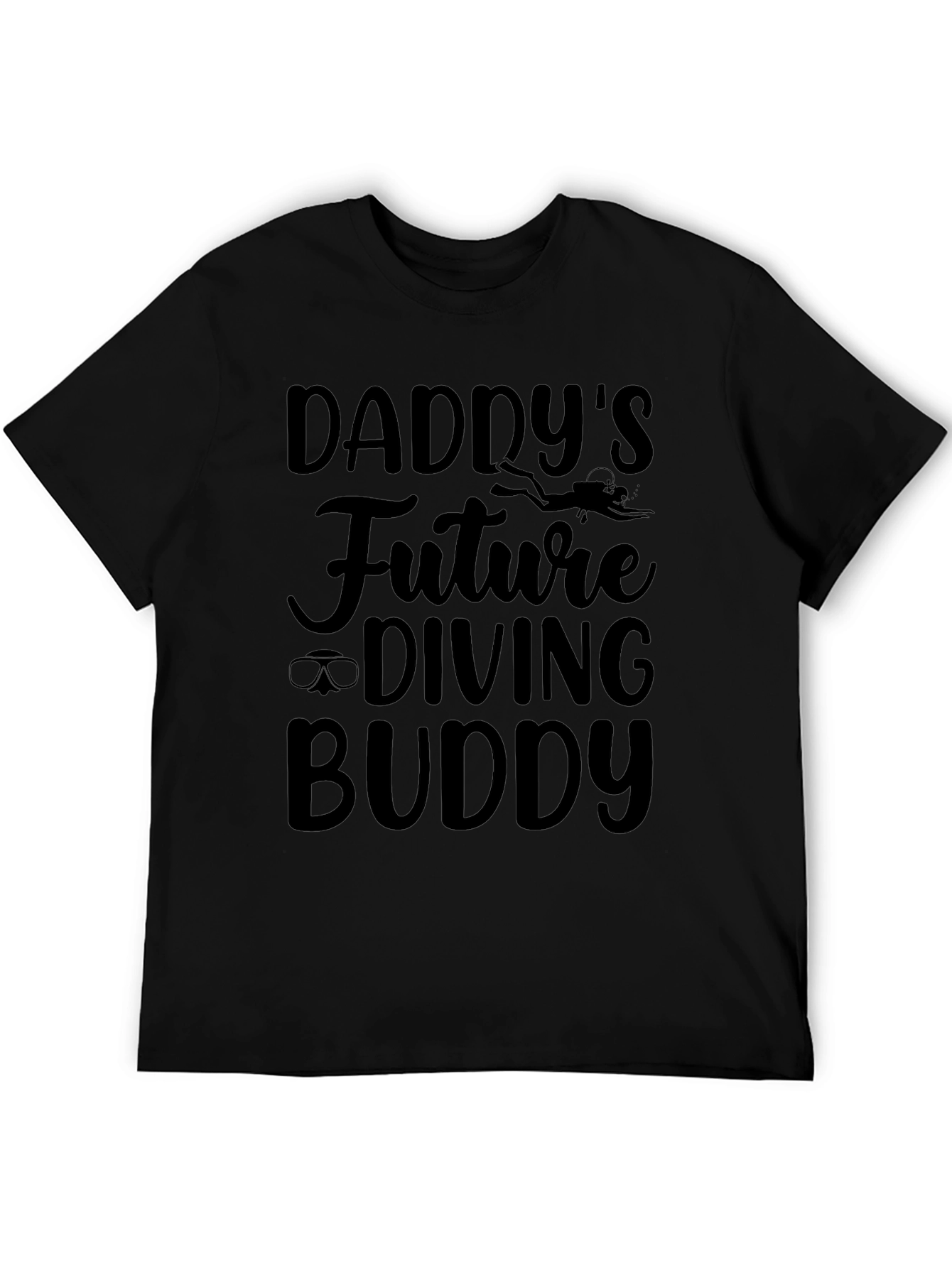 Daddys Future Diving Buddy Black T-Shirt