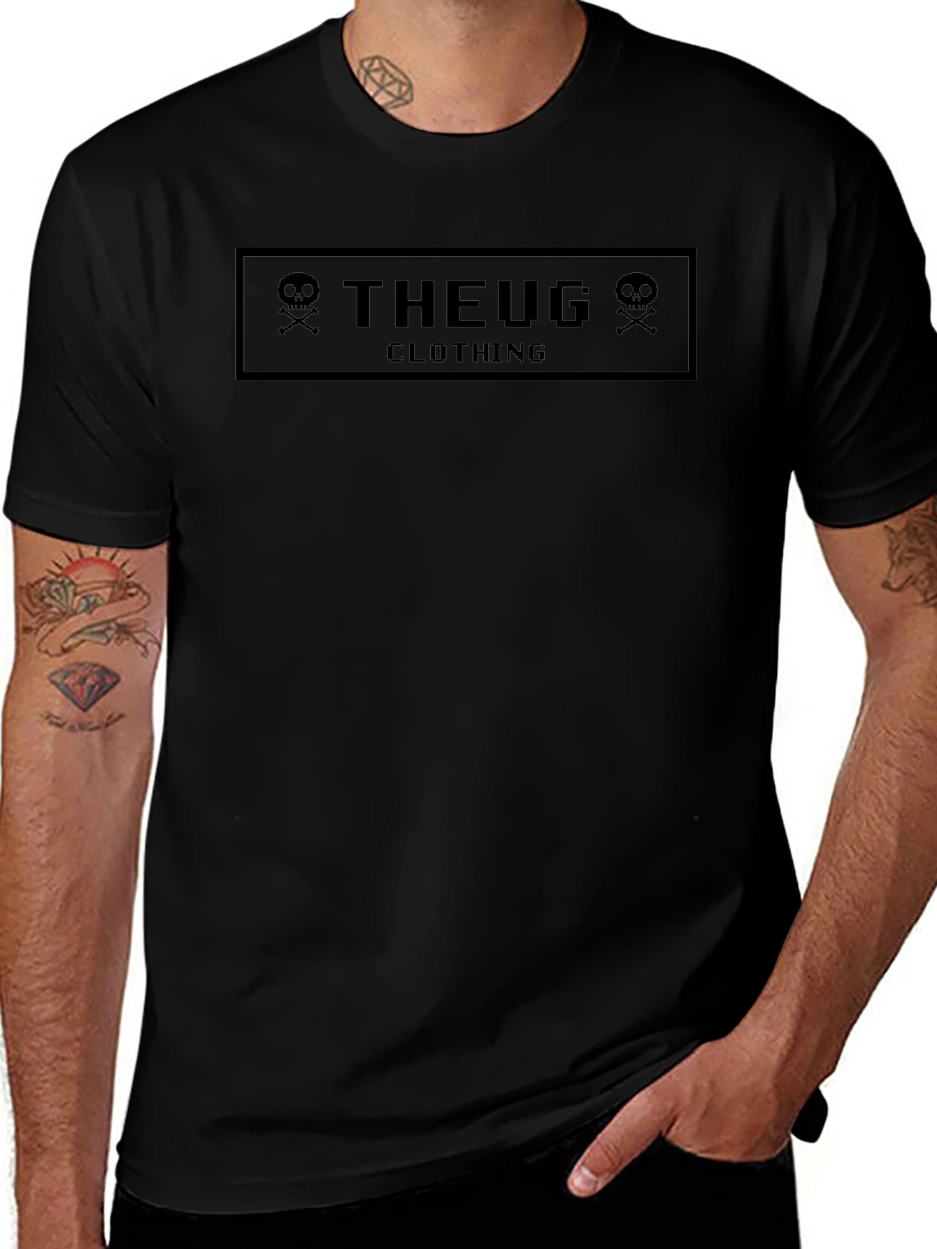 THEUG Clothing Black Graphic T-Shirt