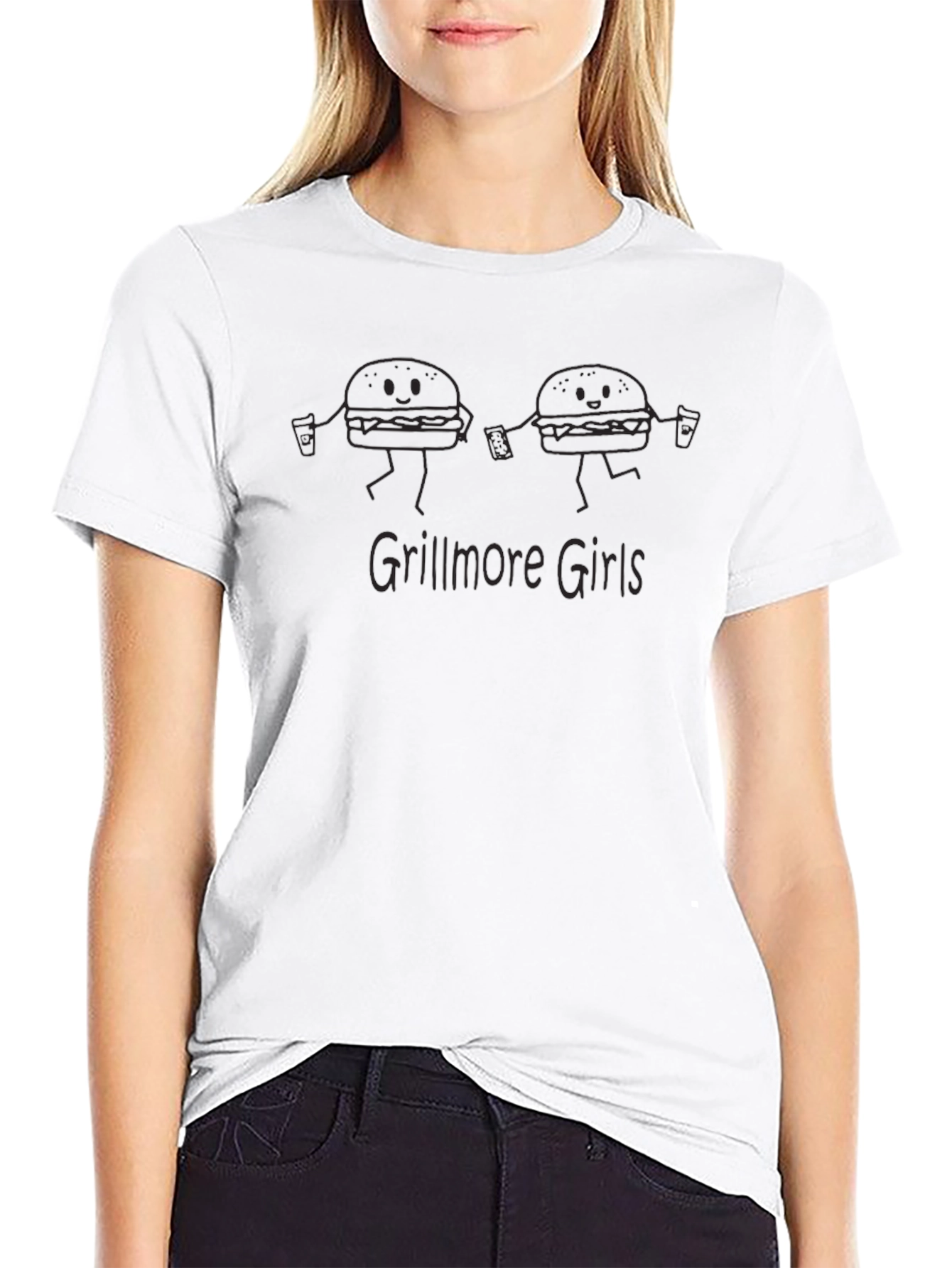 Grillmore Girls Funny Burger T-Shirt