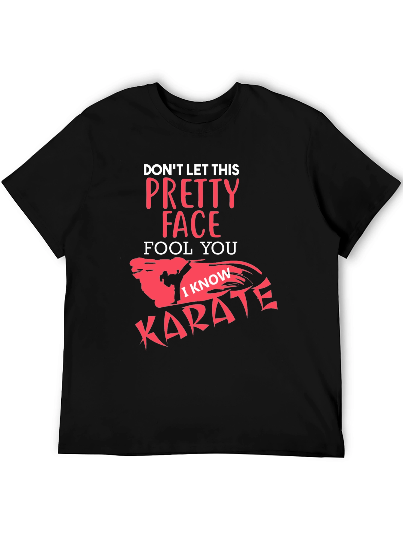 Pretty Face Karate Graphic Tee - Black