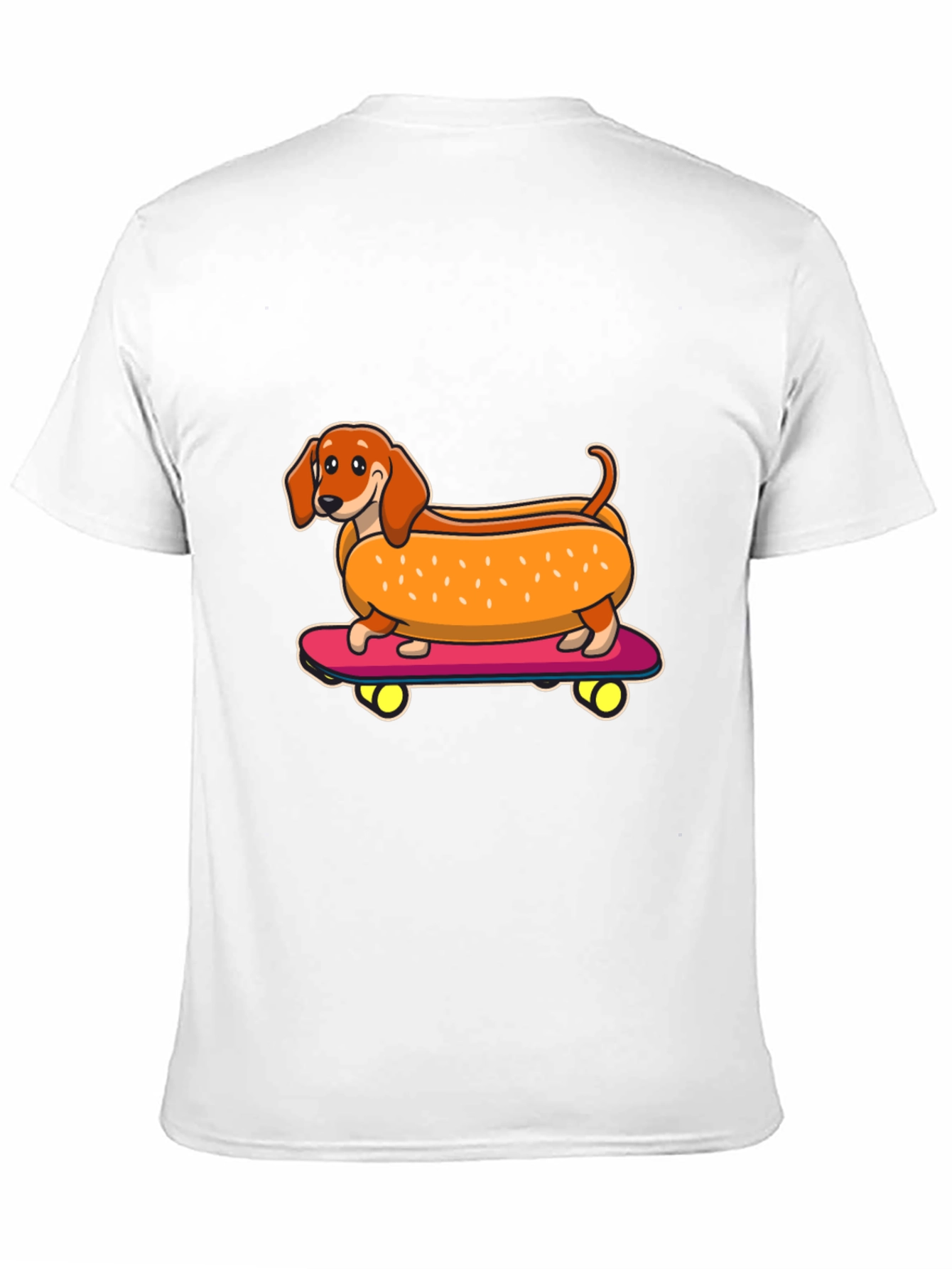 Hot Dog Dachshund Skateboard T-Shirt