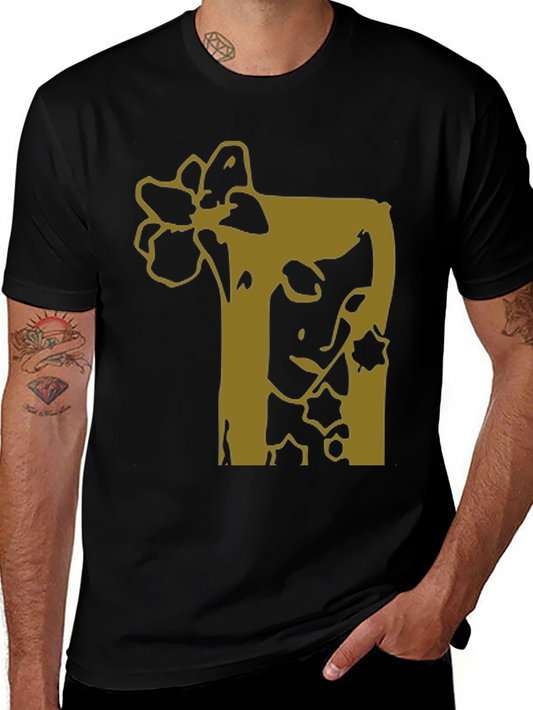 Graphic Print Black T-Shirt