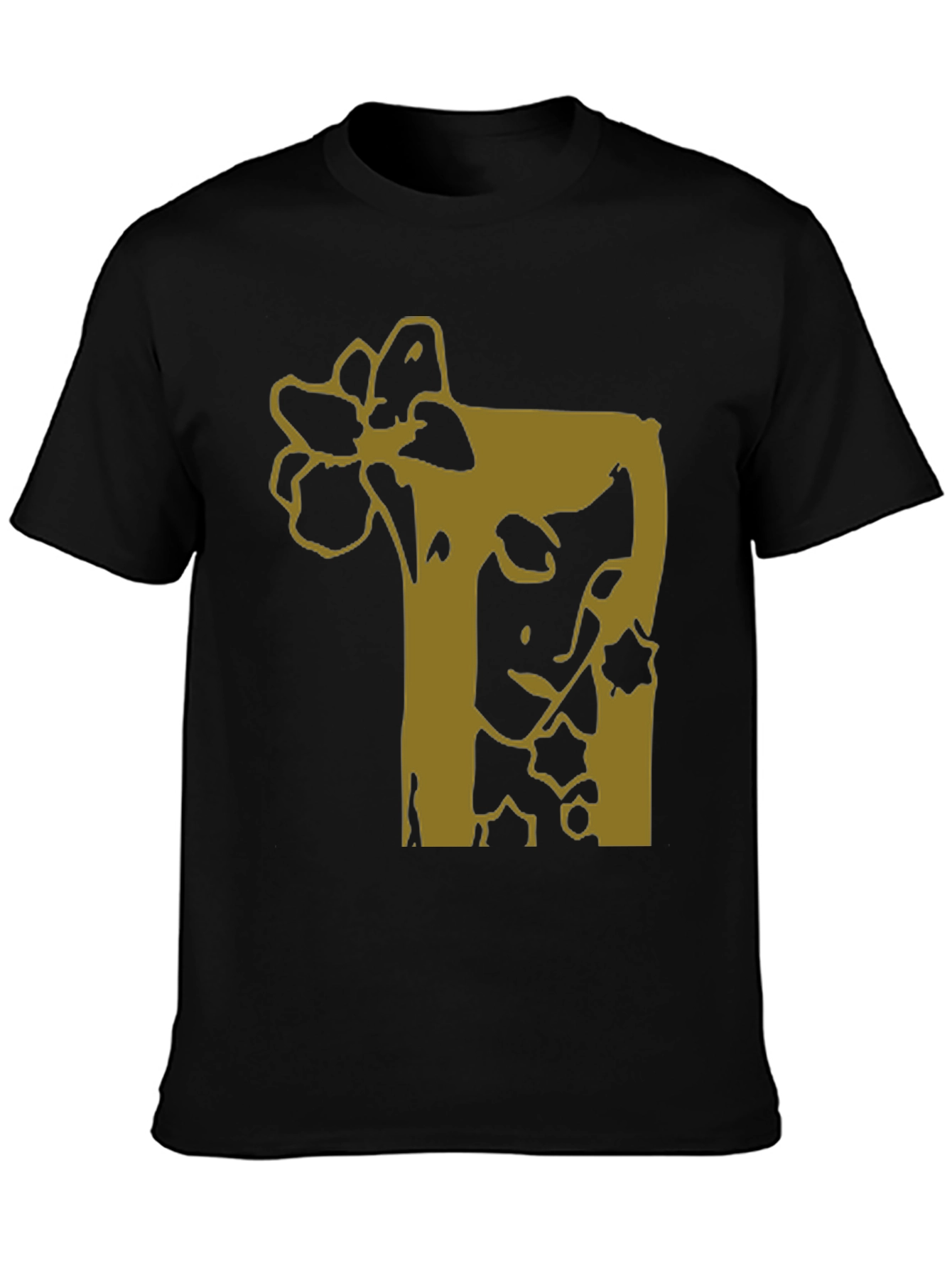 Graphic Print Black T-Shirt